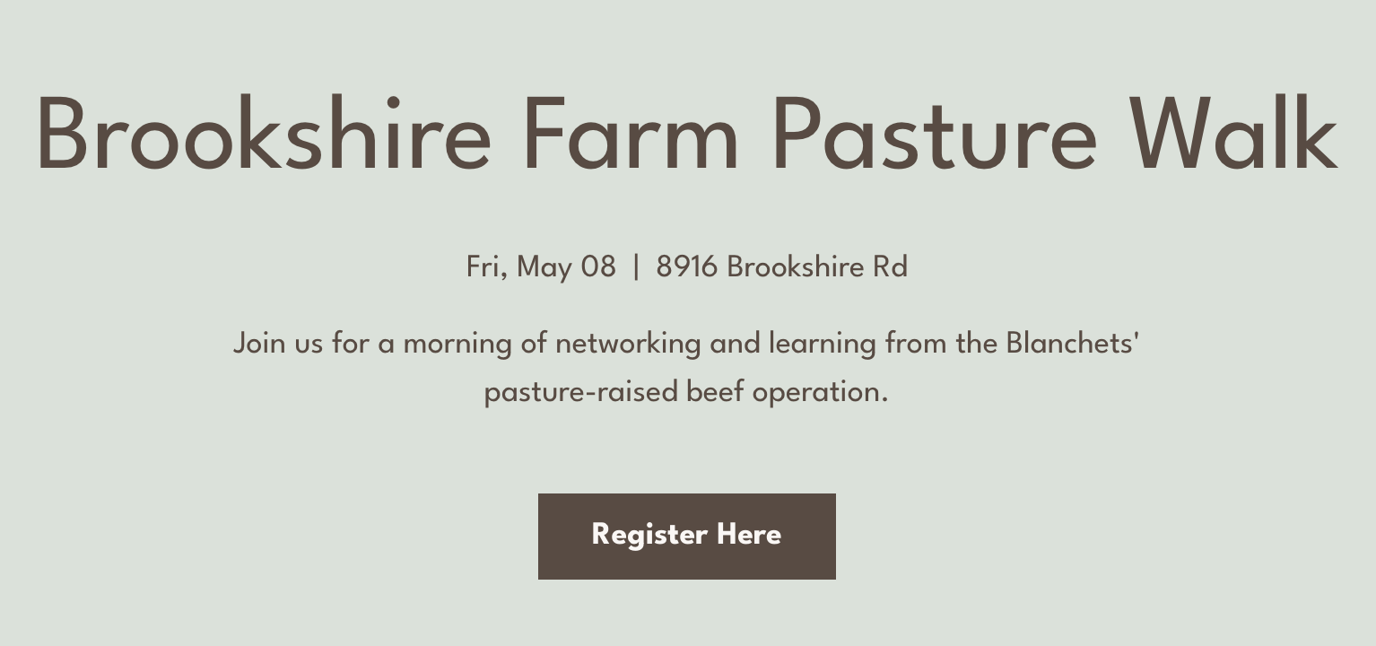 Brookshire Farm Pasture Walk