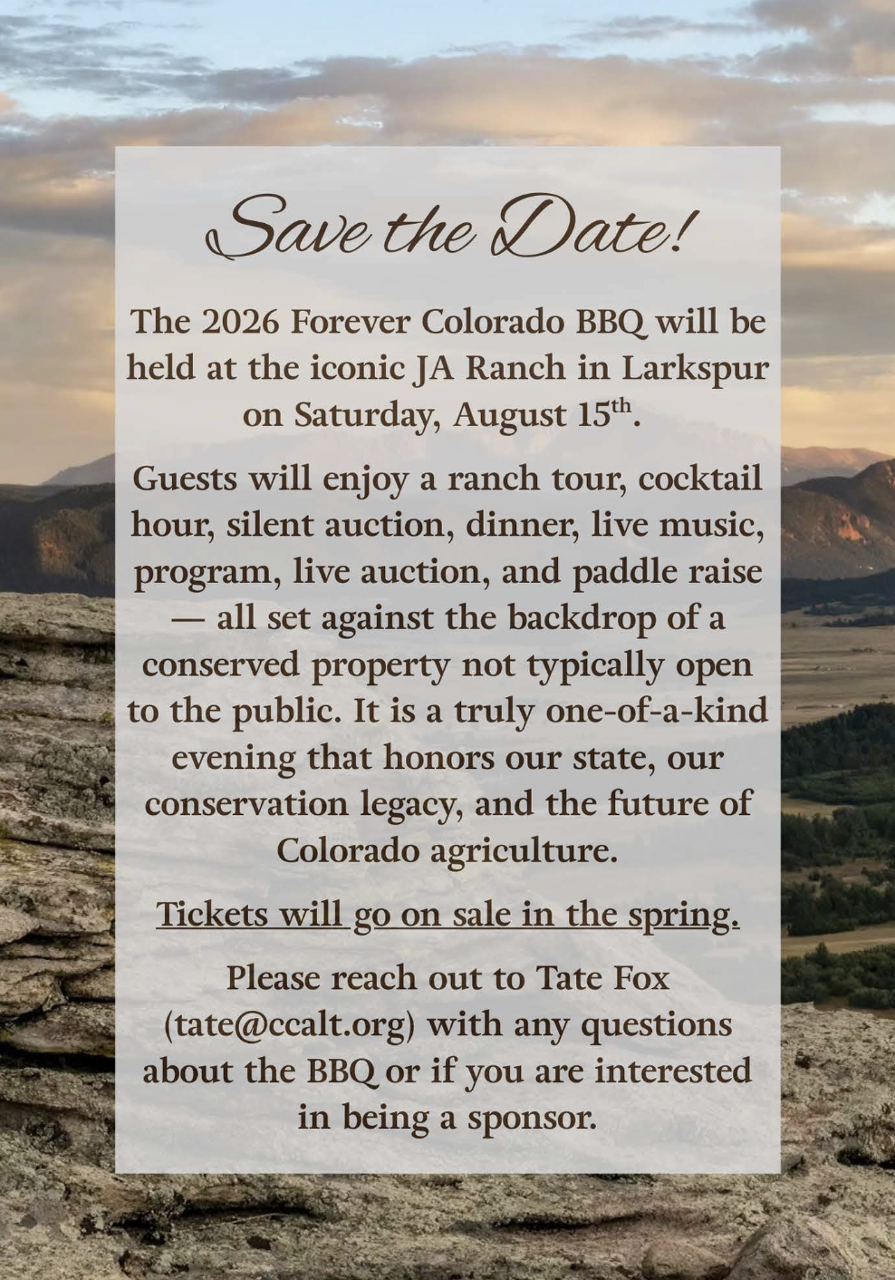 2026 Forever Colorado BBQ