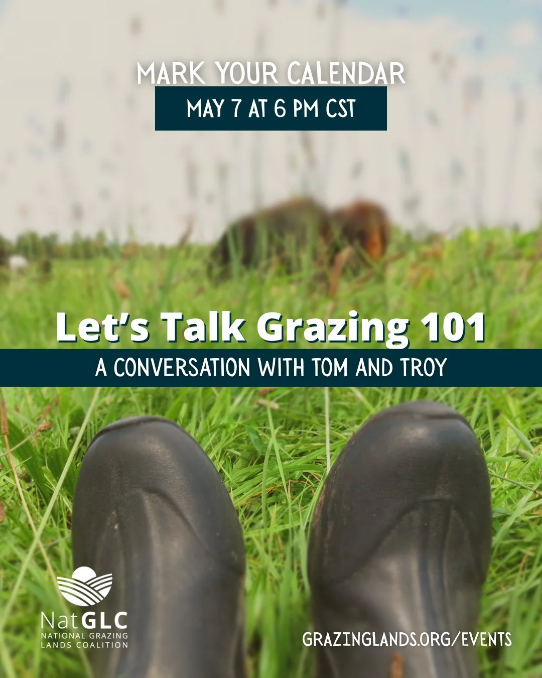 ⁠Join NatGLC for an upcoming webinar, Let&rsquo;s Talk Grazing 101, featuring Tom Shea and Troy Bishopp as they cover the fundamentals of grazing management. ⁠
⁠
Register today, link in bio.