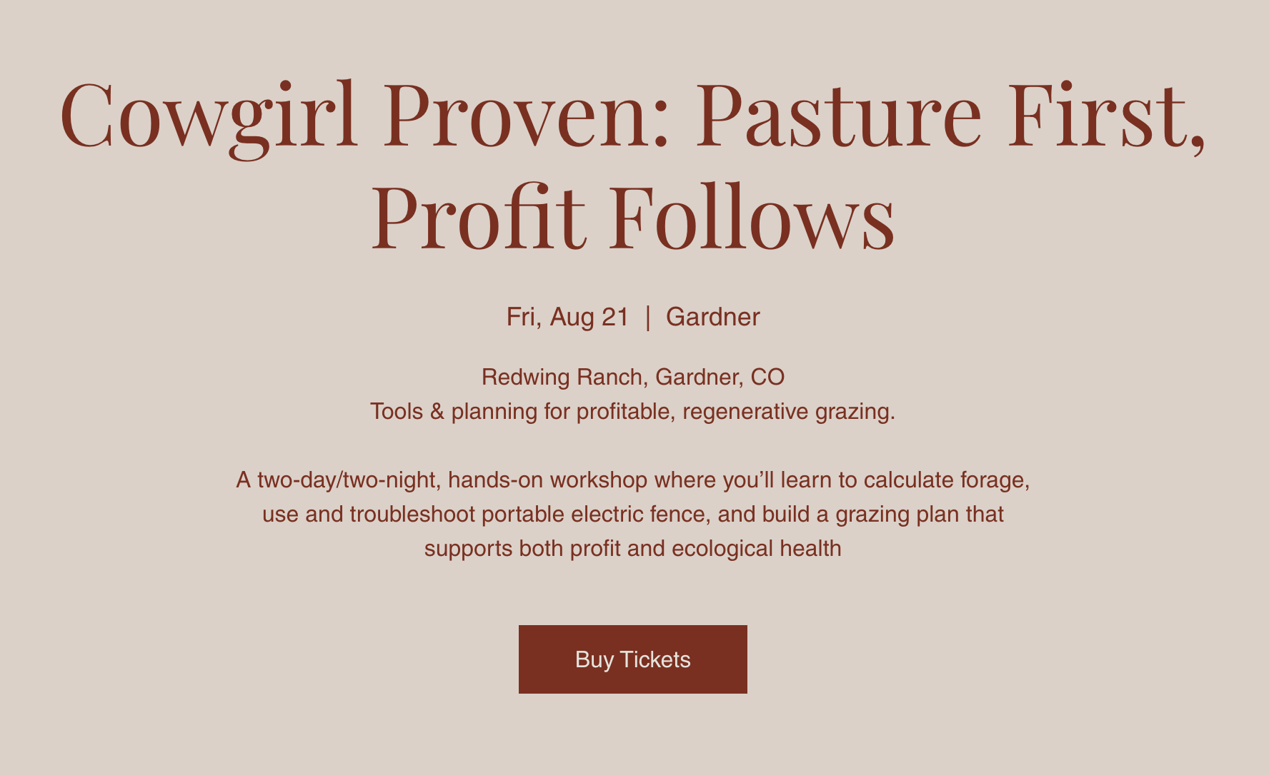 Cowgirl Proven: Pasture First, Profit Follows