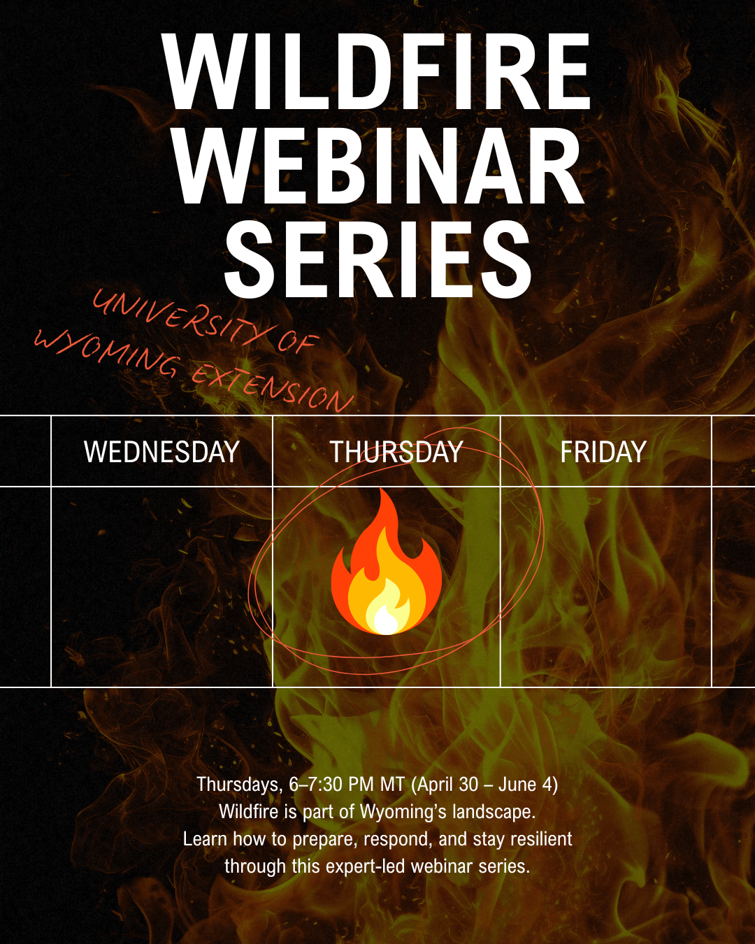 University of Wyoming Extension:&nbsp;Wildfire Webinar Series 