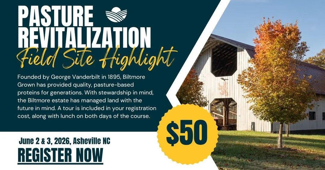Discover the latest strategies for restoring pastures after natural disasters and experience an exclusive field site visit to the historic Biltmore Farms. This course offers practical insights and expert guidance to help you revitalize your land and 