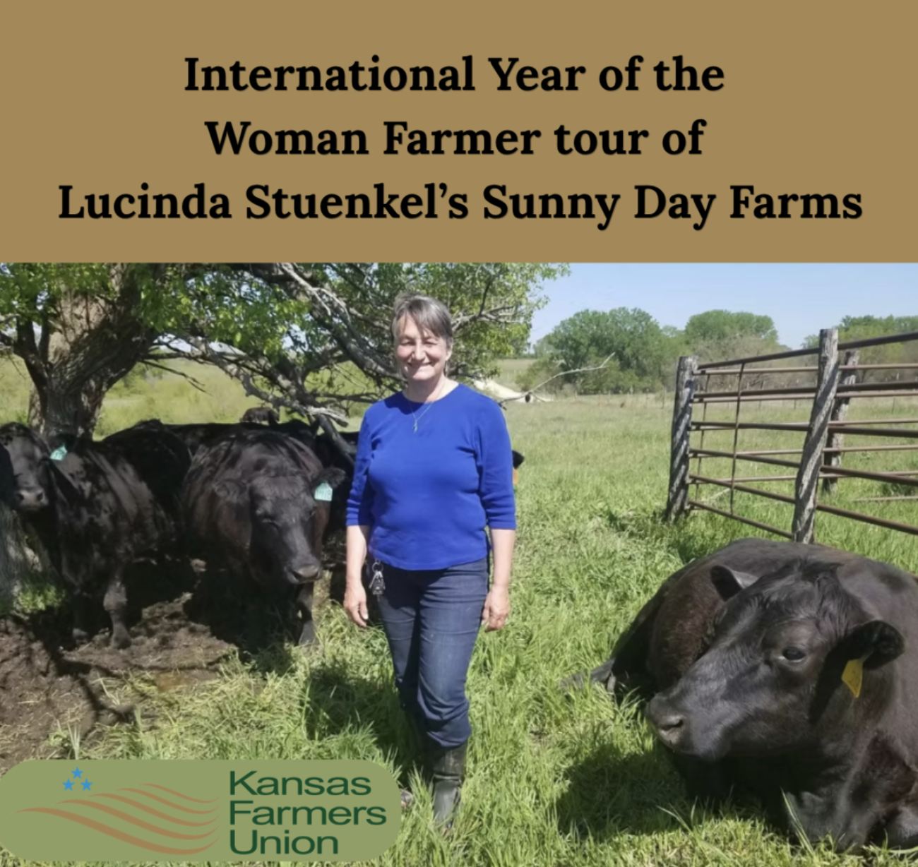 International Year of the Woman Farmer tour of Lucinda Stuenkel's Sunny Day Farms