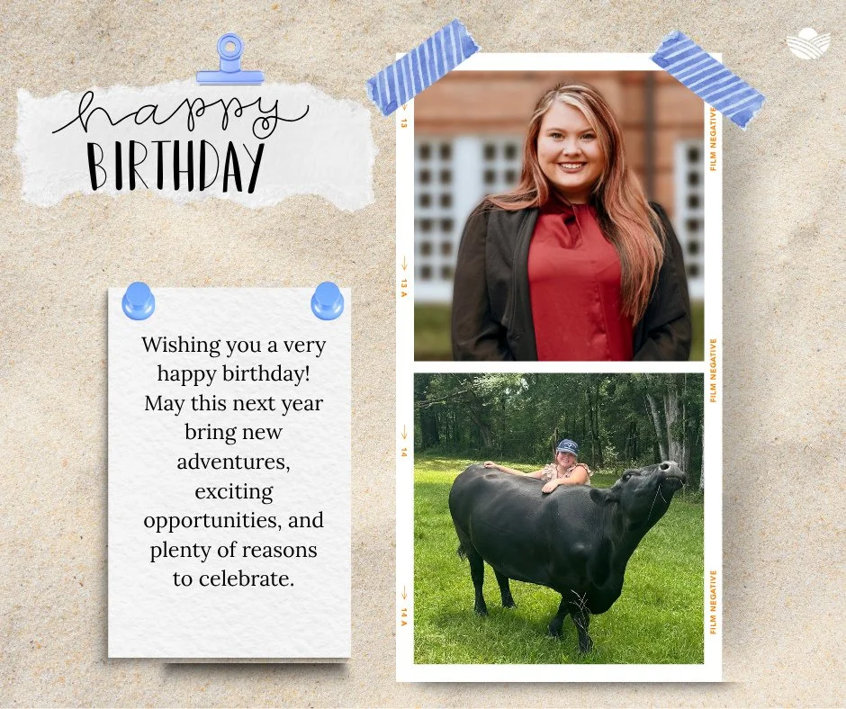 Help us wish Addison Lindsey, NatGLC&rsquo;s Marketing &amp; Communications Intern, a happy birthday!  We hope Addison has a wonderful day celebrating and a year ahead filled with happiness and new adventures!⁠
⁠
Learn more about Addison; link in bio