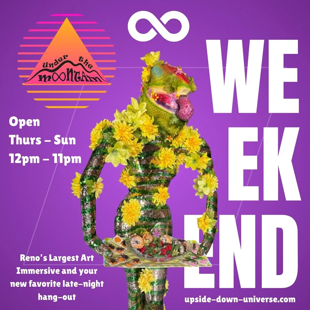Weekend three of Under The Mountain is upon us! ♾️ Come adventure within the art madness! ✨