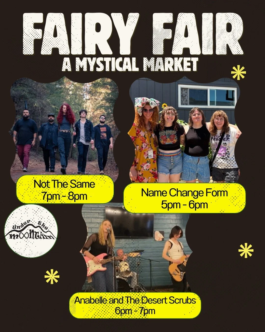 The Fairy Fair set times are here! 🧚&zwj;♂️
