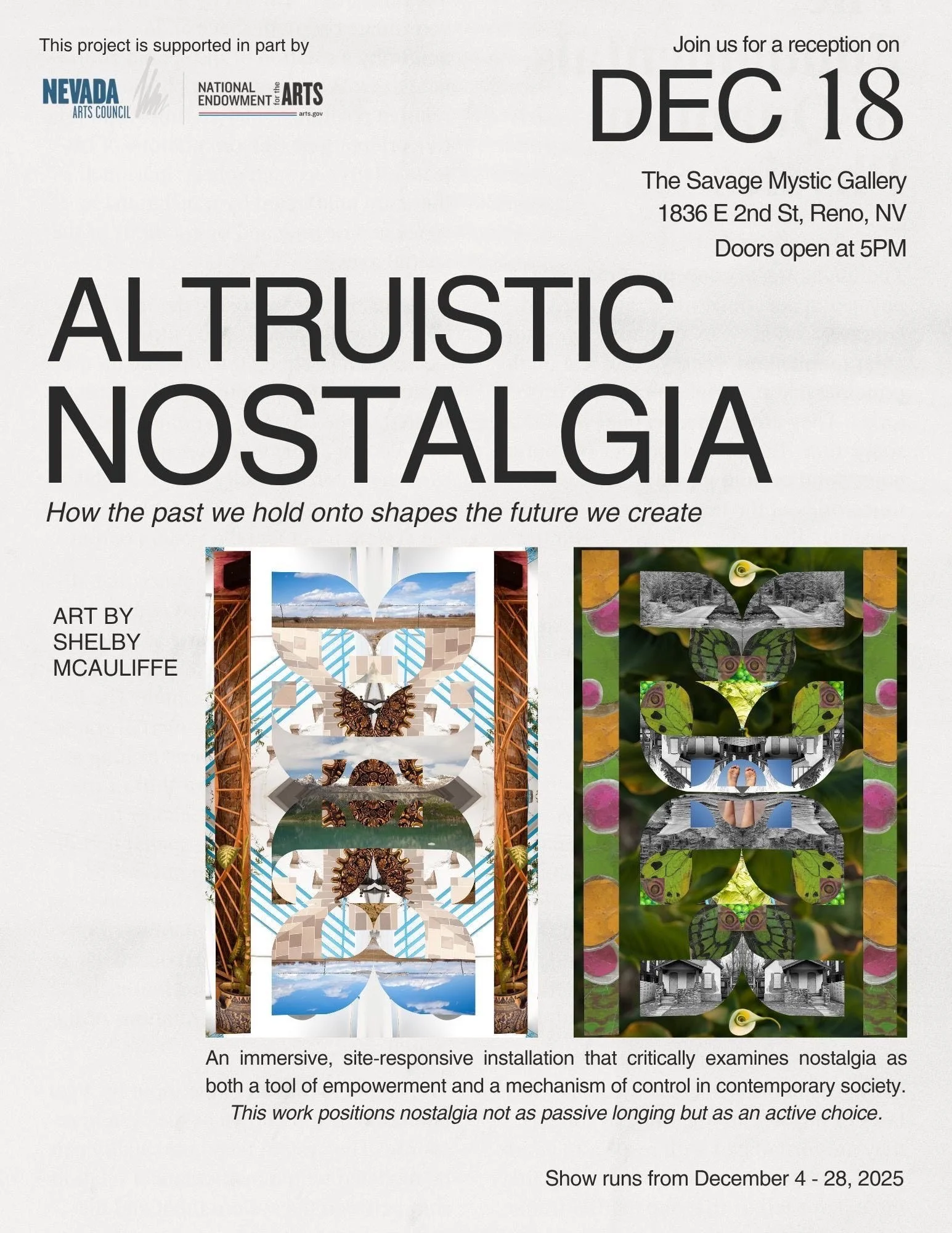 Altruistic Nostalgia Art Reception 