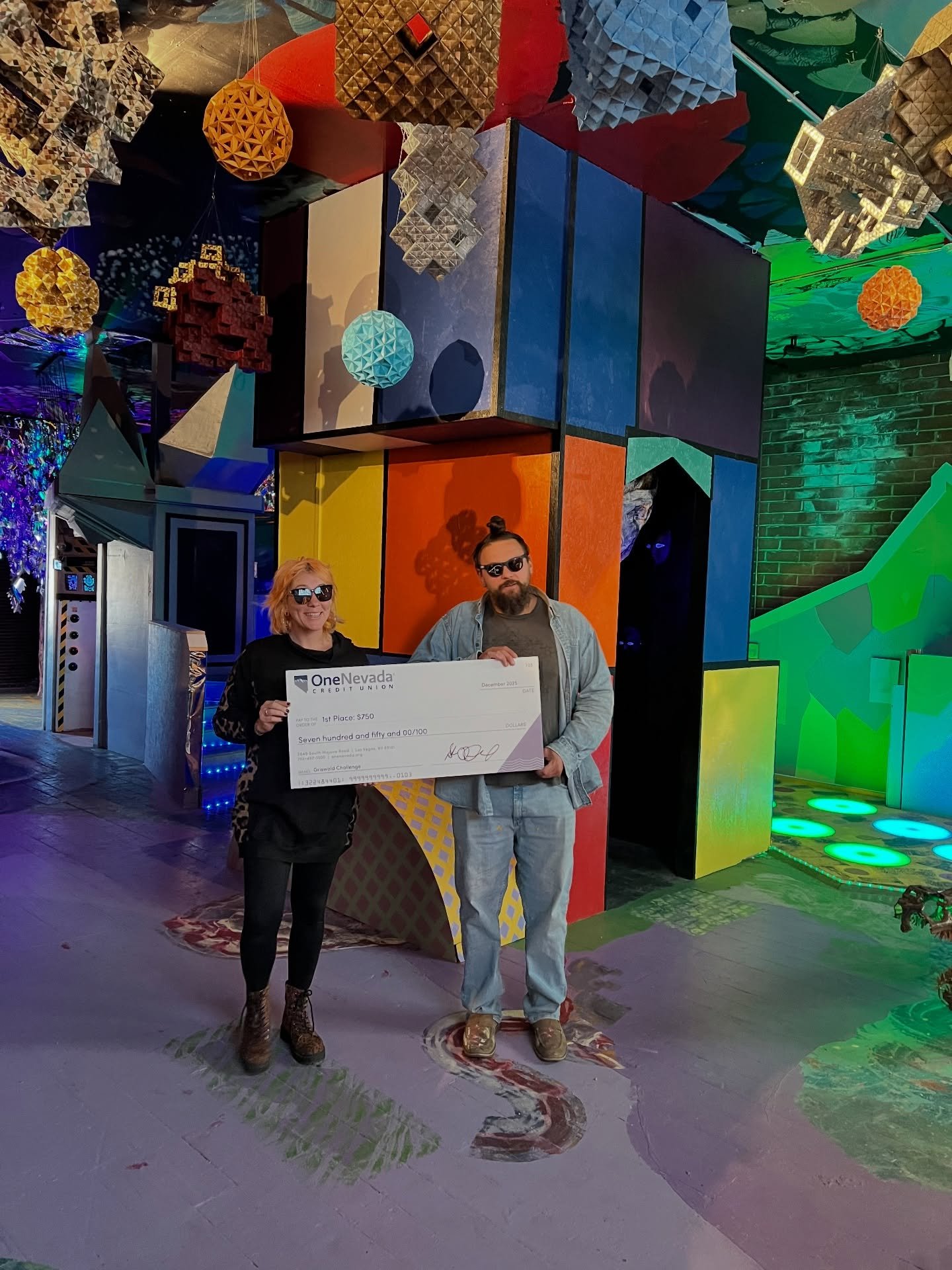 Ignacio the Sea Monster won the @39northdowntown Griswold Challenge! Thanks to everyone who came out to celebrate the season, community and art in Sparks. ✨ And thank you for voting for our beloved monster and his Christmas Axolotl Buttercup. 💓