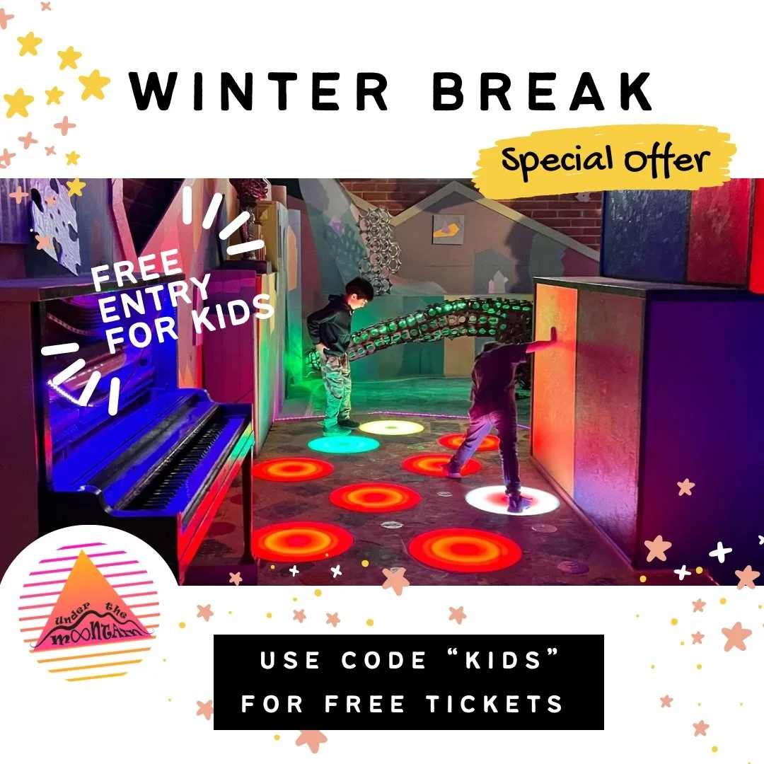 Looking for some indoor fun this Winter Break? Journey through Reno&rsquo;s largest immersive art experience where play &amp; imagination are encouraged. 

The best part? Kids get in free from December 22nd - January 5th. 

Grab your tickets and get 