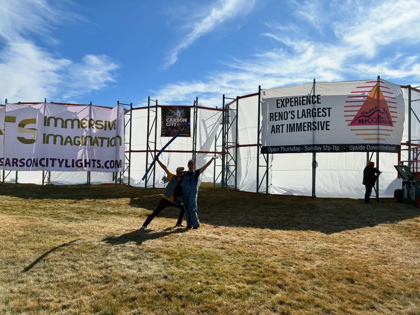 The Potentialist crew has been working non-stop to setup the Carson City Lights Festival! We&rsquo;re so excited to help kick off this brand new event in Carson City! Make sure to pop by for opening night tomorrow at Mills Park! ✨