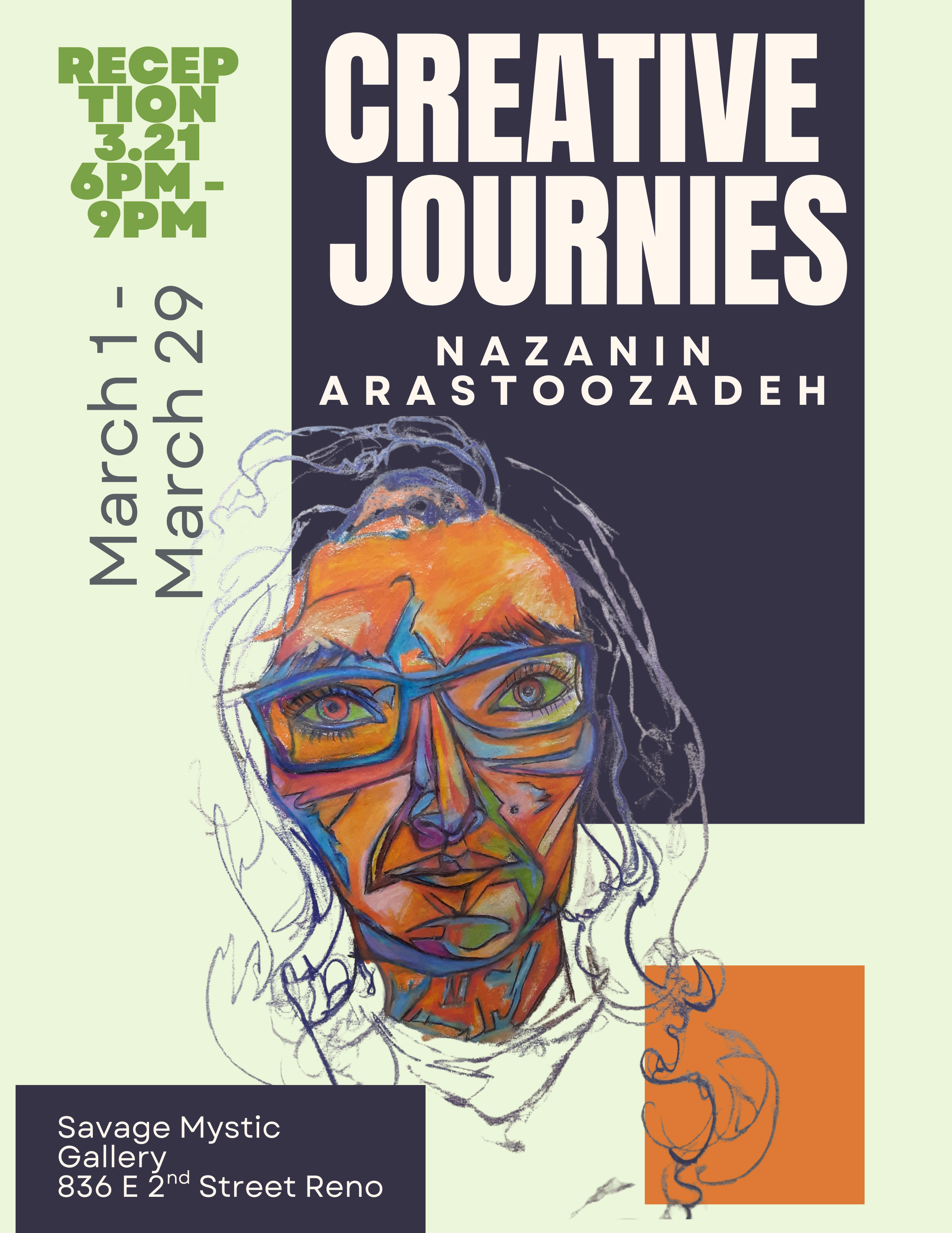 Creative Journies Art Reception with Nazanin Arastoozadeh