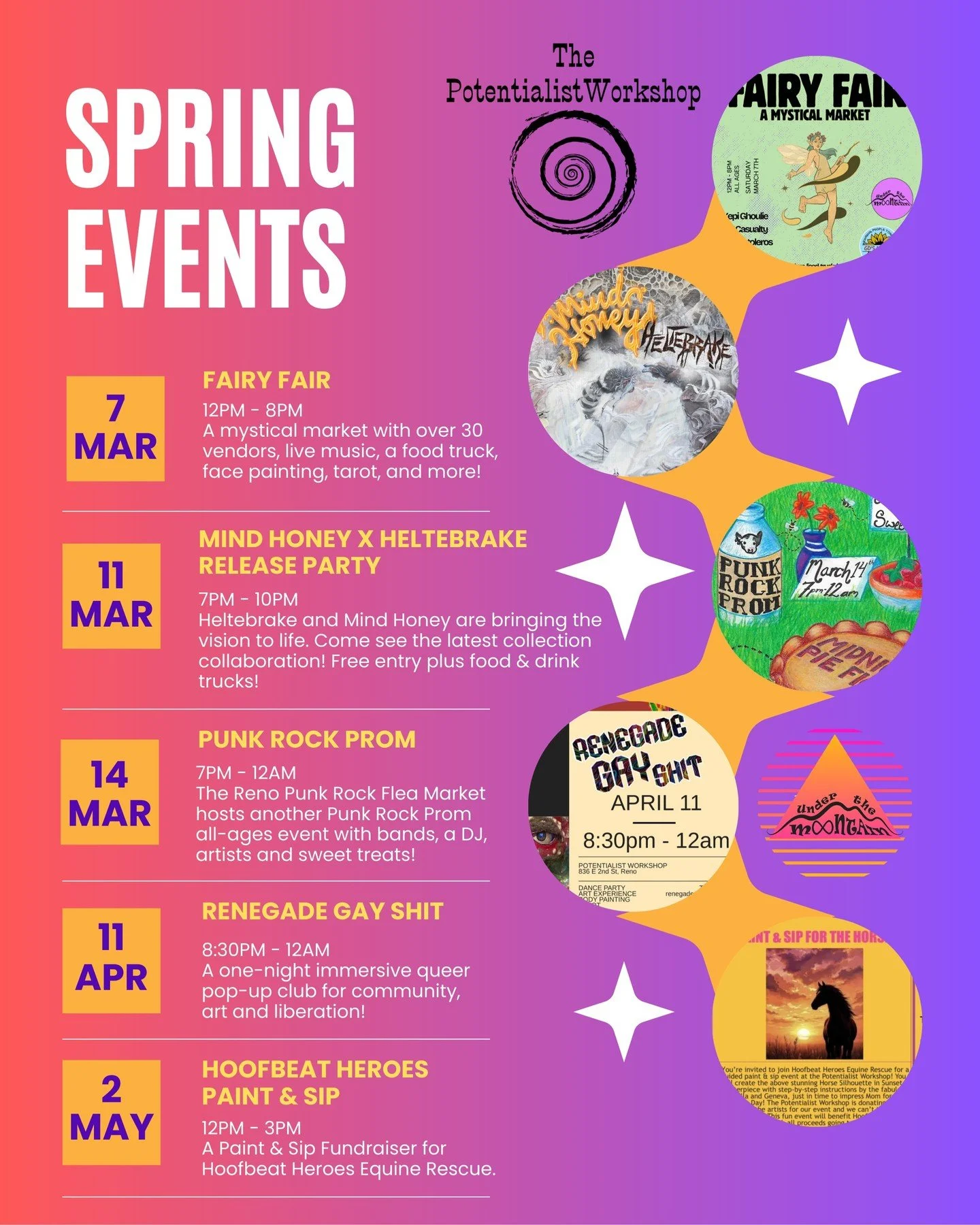 It's getting warmer, and we're bringing the heat with more epic events at your favorite local immersive! Are you ready to party Under The Mountain?!? ✨