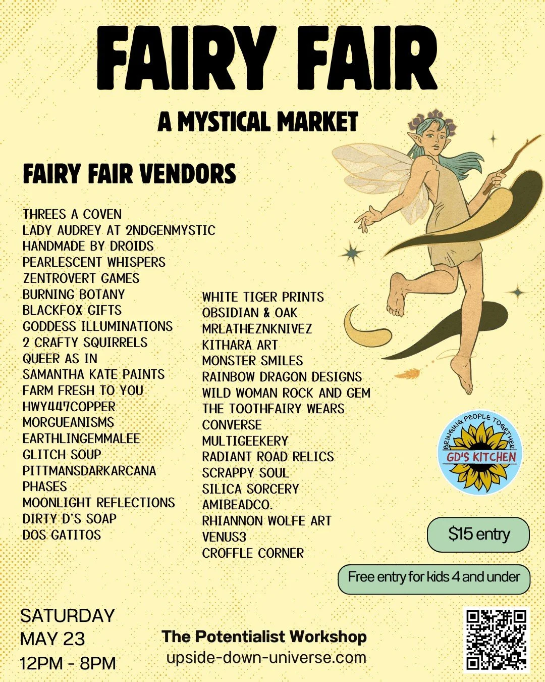 Our May Mystical Market is coming up on the 23rd and we have so many incredible artisans joining us! 🧚🌿🍄

Come on out in your best Fairy garb and party with us all day!

@suhns, @jennyandthedevil and @negative.association will be rocking the boat 