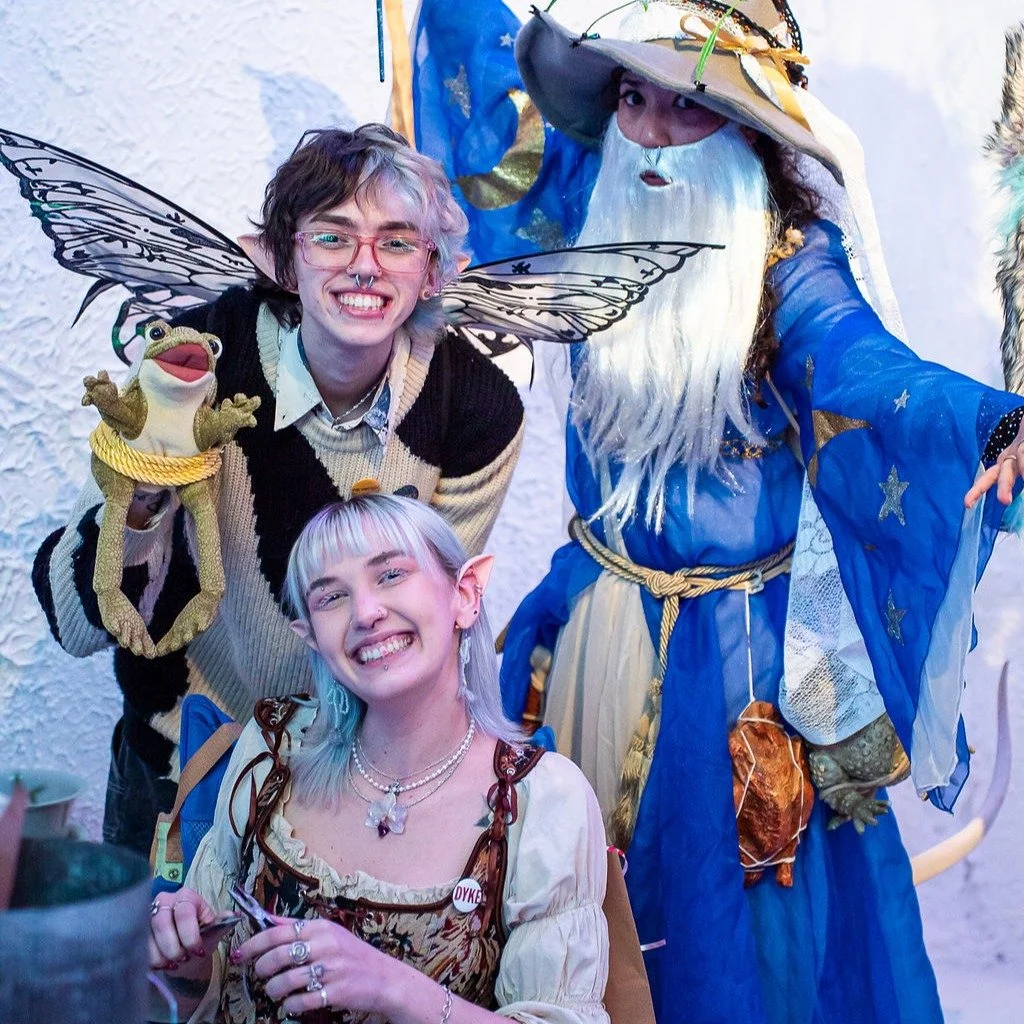 Tomorrow! Fairy Fair is back this Saturday from 12pm - 8pm! We love to see all the magical folks take over our art immersive and share their art! 

We've got tarot, crystals, food trucks, artisans, bands and ALL THE WHIMSY!

We'll see you there! 💫