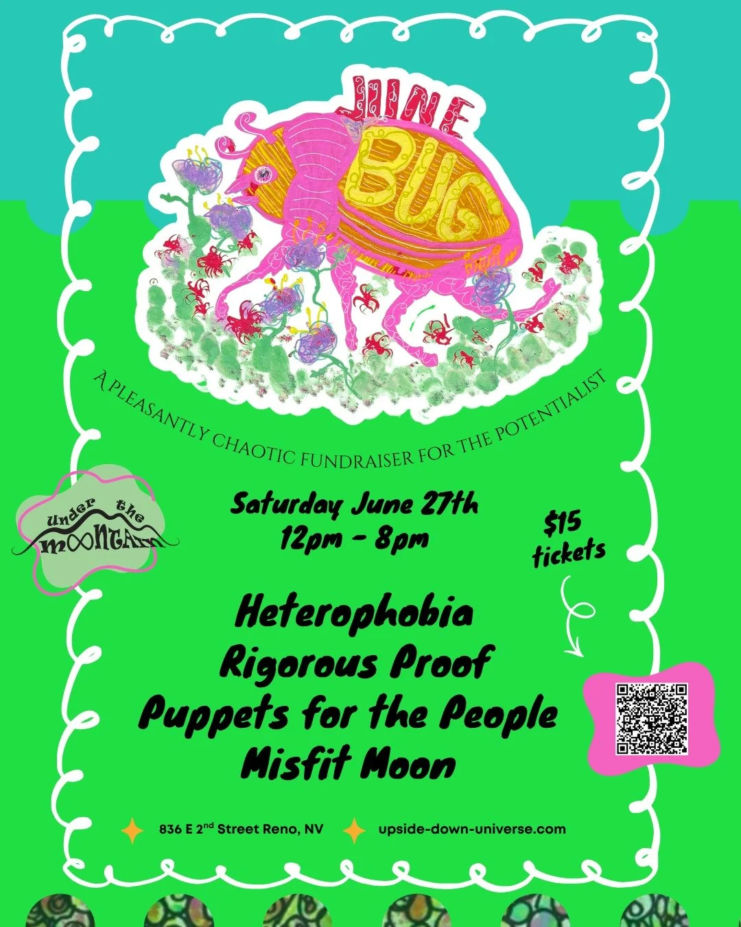 Your June Bug bands are here!

@heterophobia666 &amp; @rigorousproof will be rocking our boat stage with special puppet performances from @puppets4thepeople and Misfit Moon! 

It's going to be a weird &amp; wonderful time! 

Grab tickets on our websi