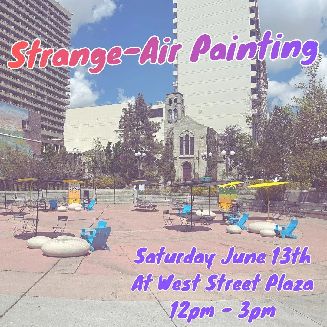 We have a few spaces left for our new monthly event at West Street Plaza! 

Paint a wild and weird scene of Reno featuring actors from @renolittletheater and @goodluckmacbeth!

All materials provided. All ages and skill levels welcome. Totally free! 