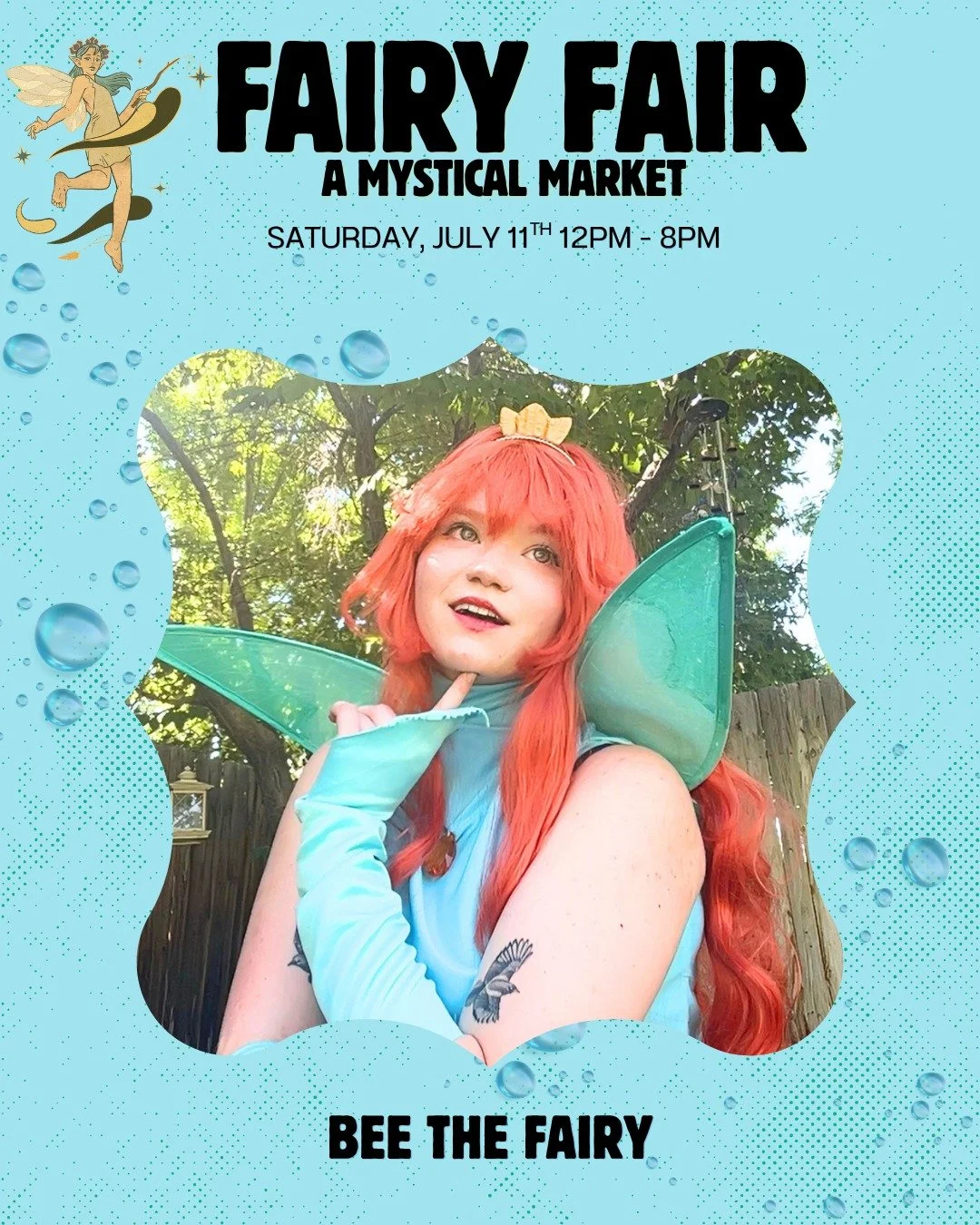 The Fairy Fair has a special Fairy guest!✨🧚 

Reno cosplayer, @beeofabyssalred will be joining us! We're so excited to have their magical cosplay at our Water Fairy Event!