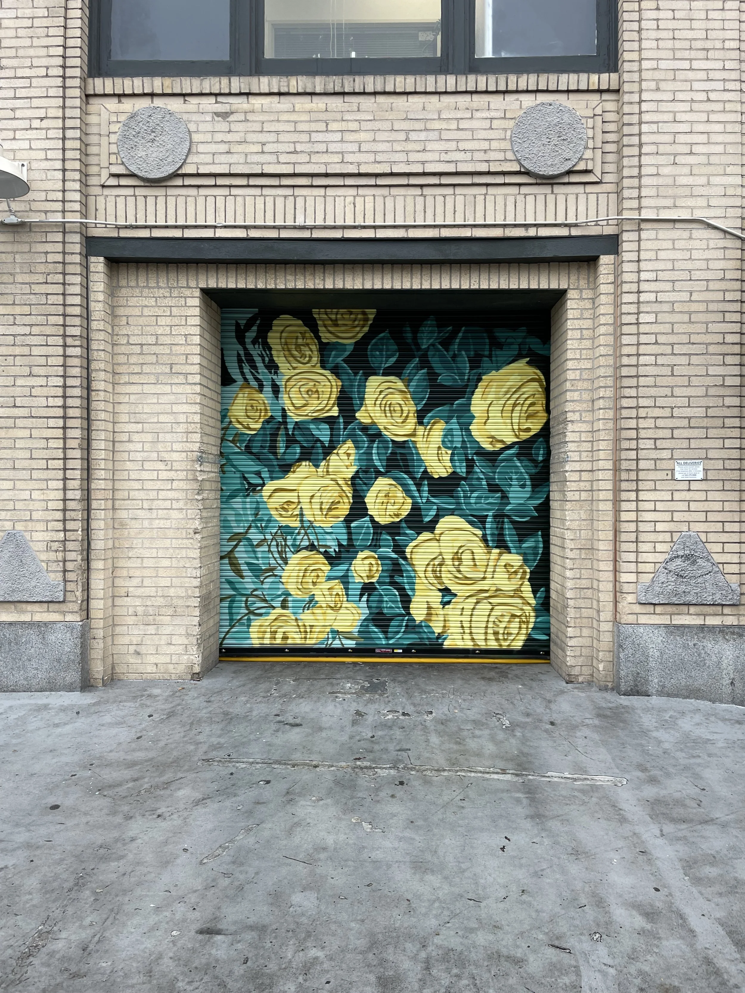 Embassy Suites Downtown Portland floral mural art