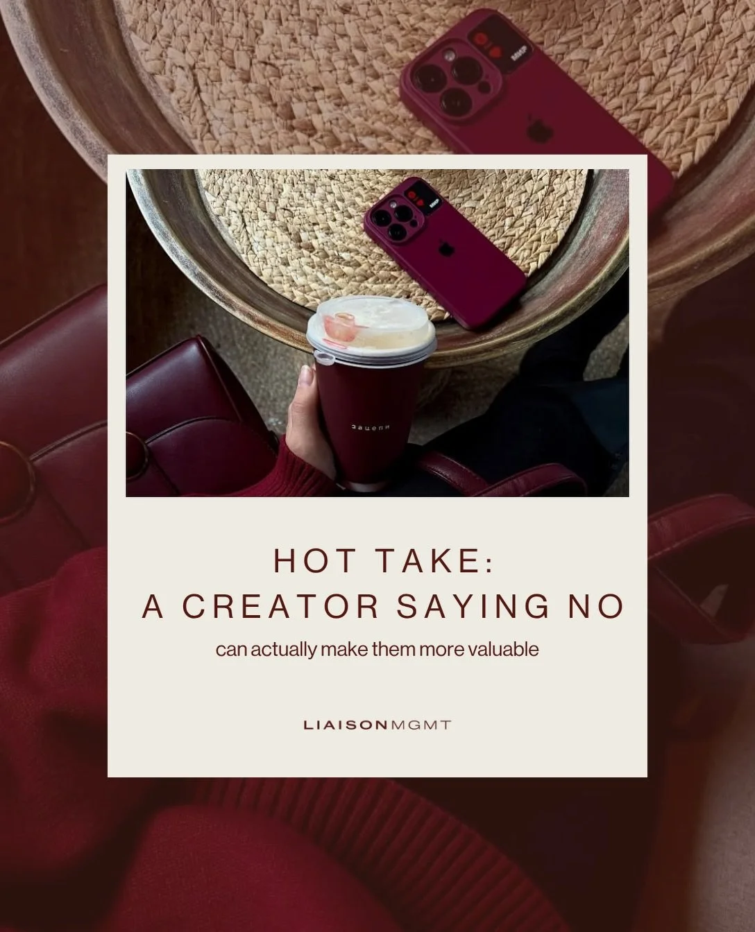 Hot take: saying &ldquo;no&rdquo; can sometimes be just as valuable as saying &ldquo;yes&rdquo;

Not every opportunity is the right opportunity and building a trusted personal brand is about being intentional. 

Remembering that a &ldquo;no&rdquo; to