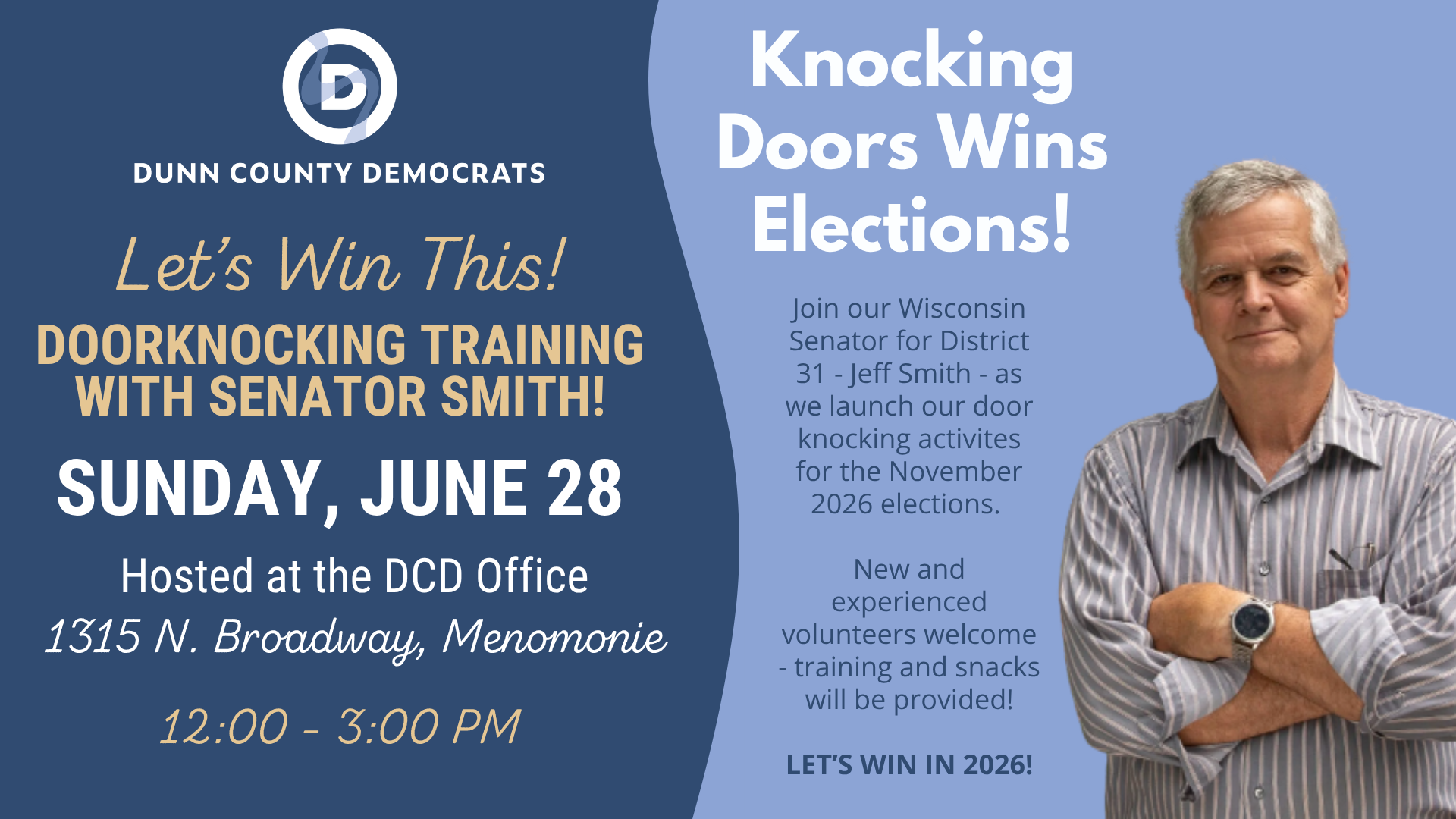 "Let's Win This!" Door Knocking w/ Senator Smith