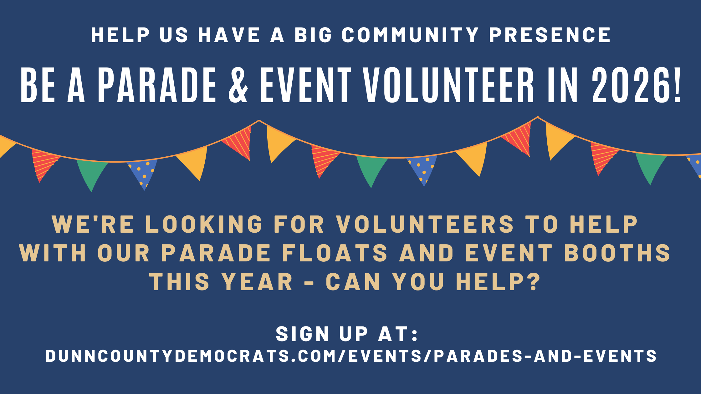 Help with DCD Parade Floats & Event Booths!