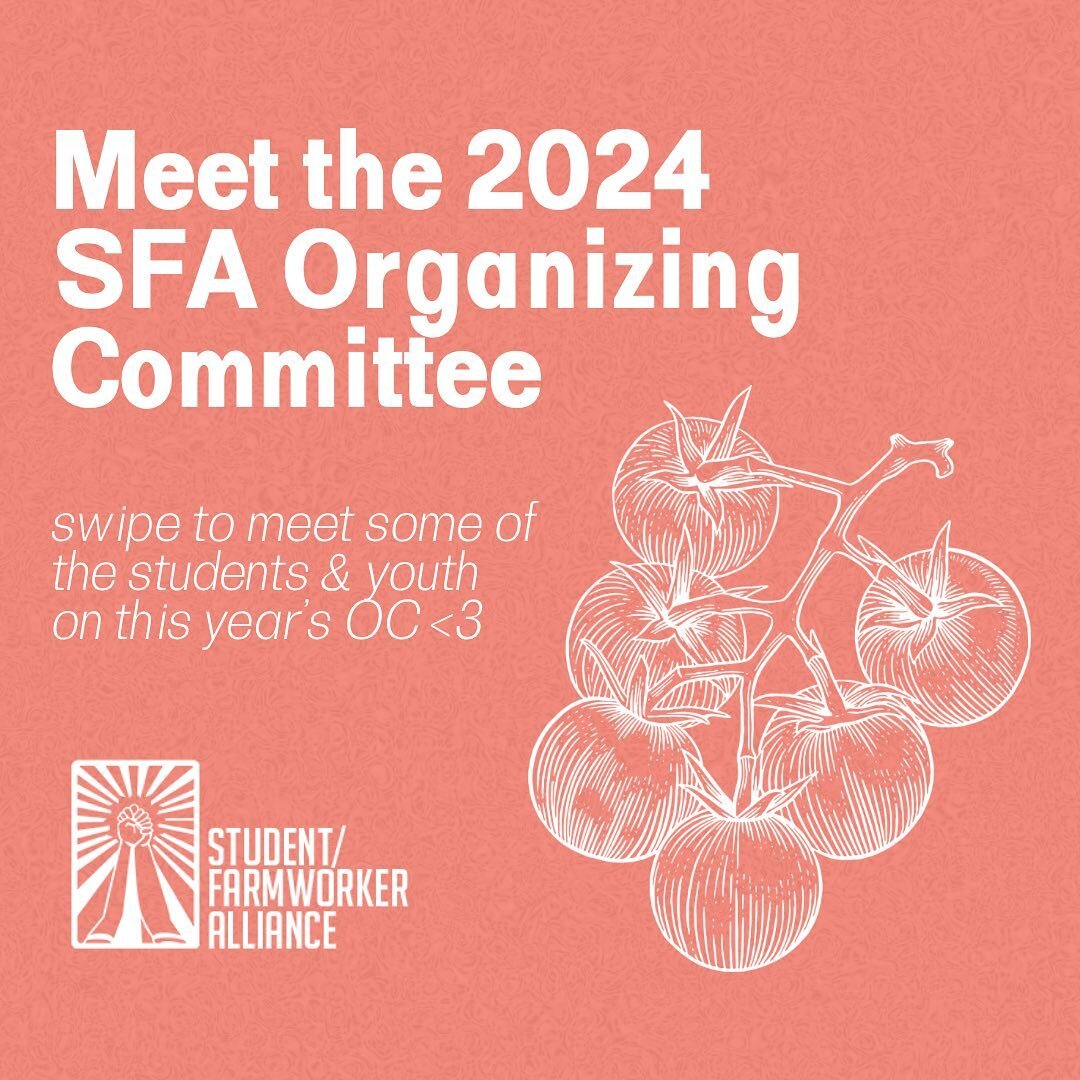 Introducing this year&rsquo;s new and returning student leadership! Swipe through to meet the 2024 SFA Organizing Committee ☀️🌿🍅