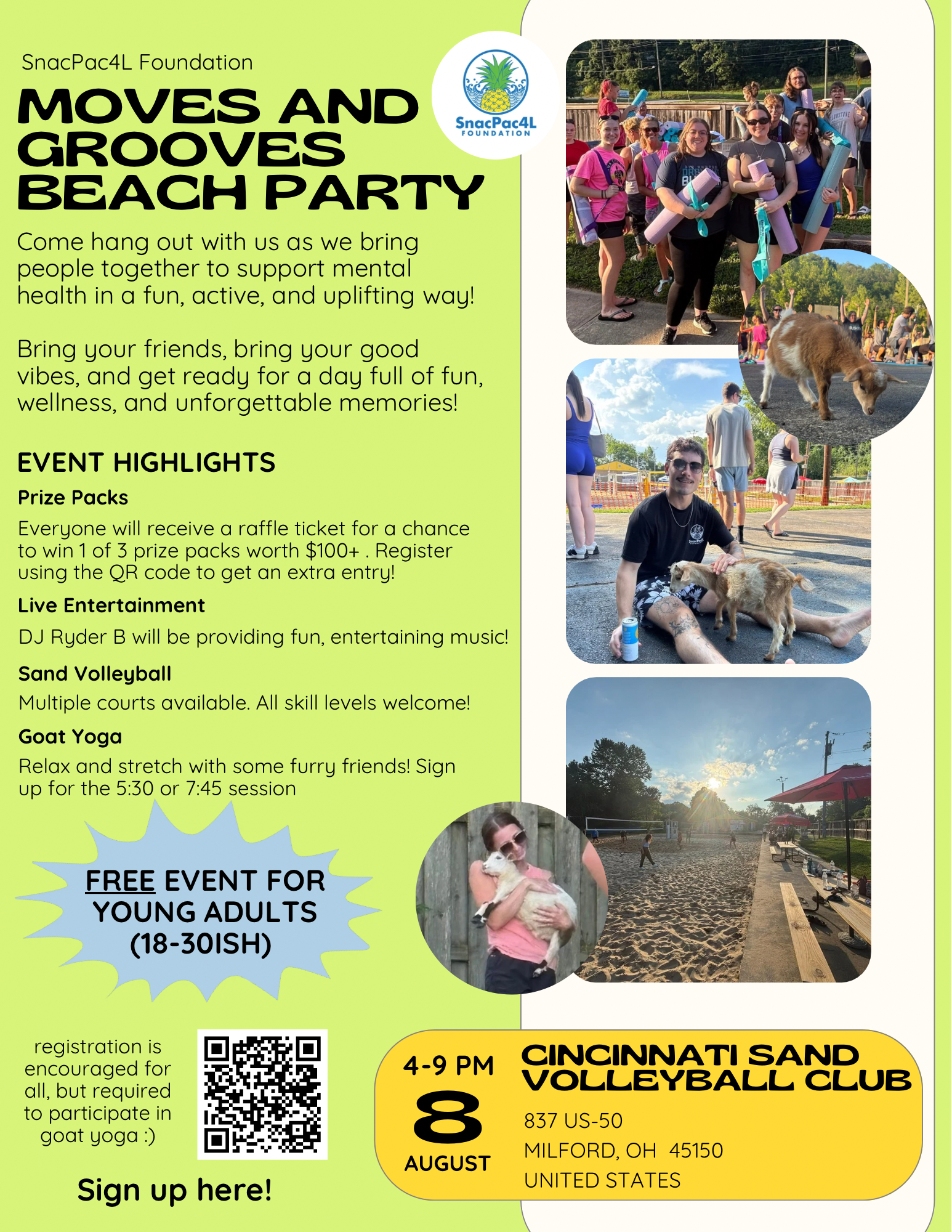 MIndful Moves and Grooves Beach Party