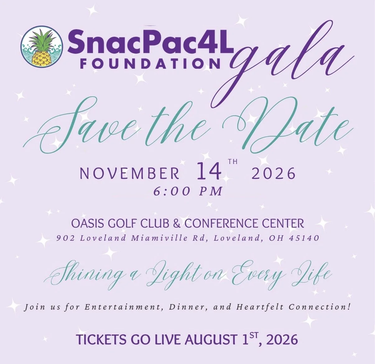 3rd Annual SnacPac4L Foundation Gala