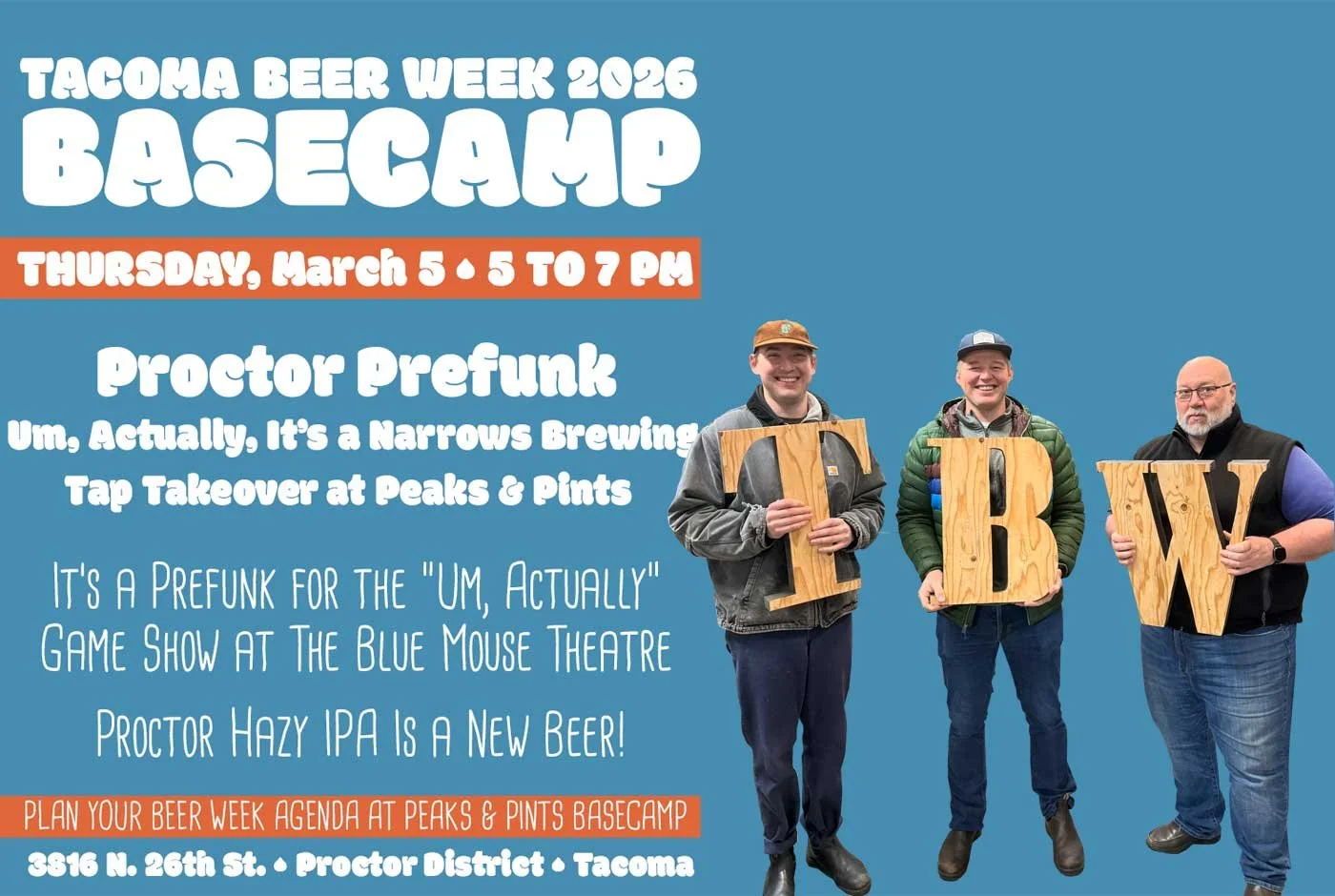 Tacoma Beer Week Basecamp: Proctor Prefunk