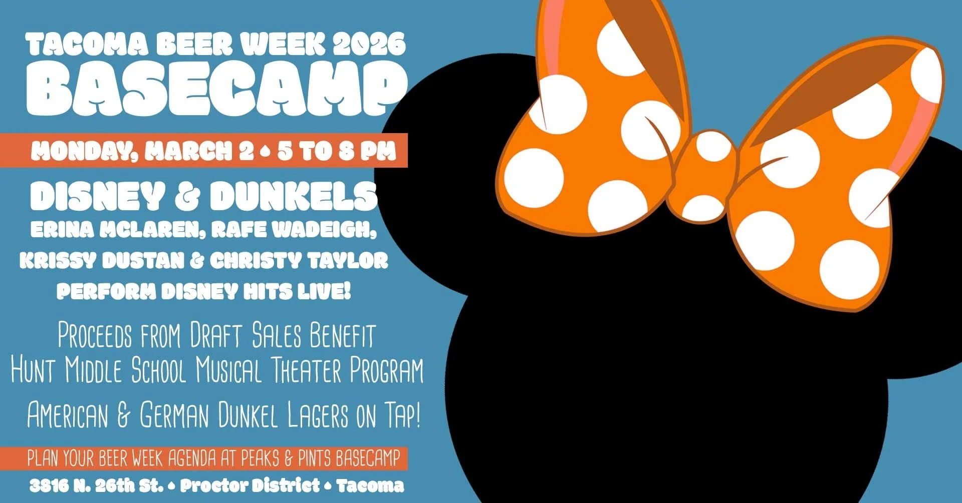 Tacoma Beer Week Basecamp: Disney &amp; Dunkels