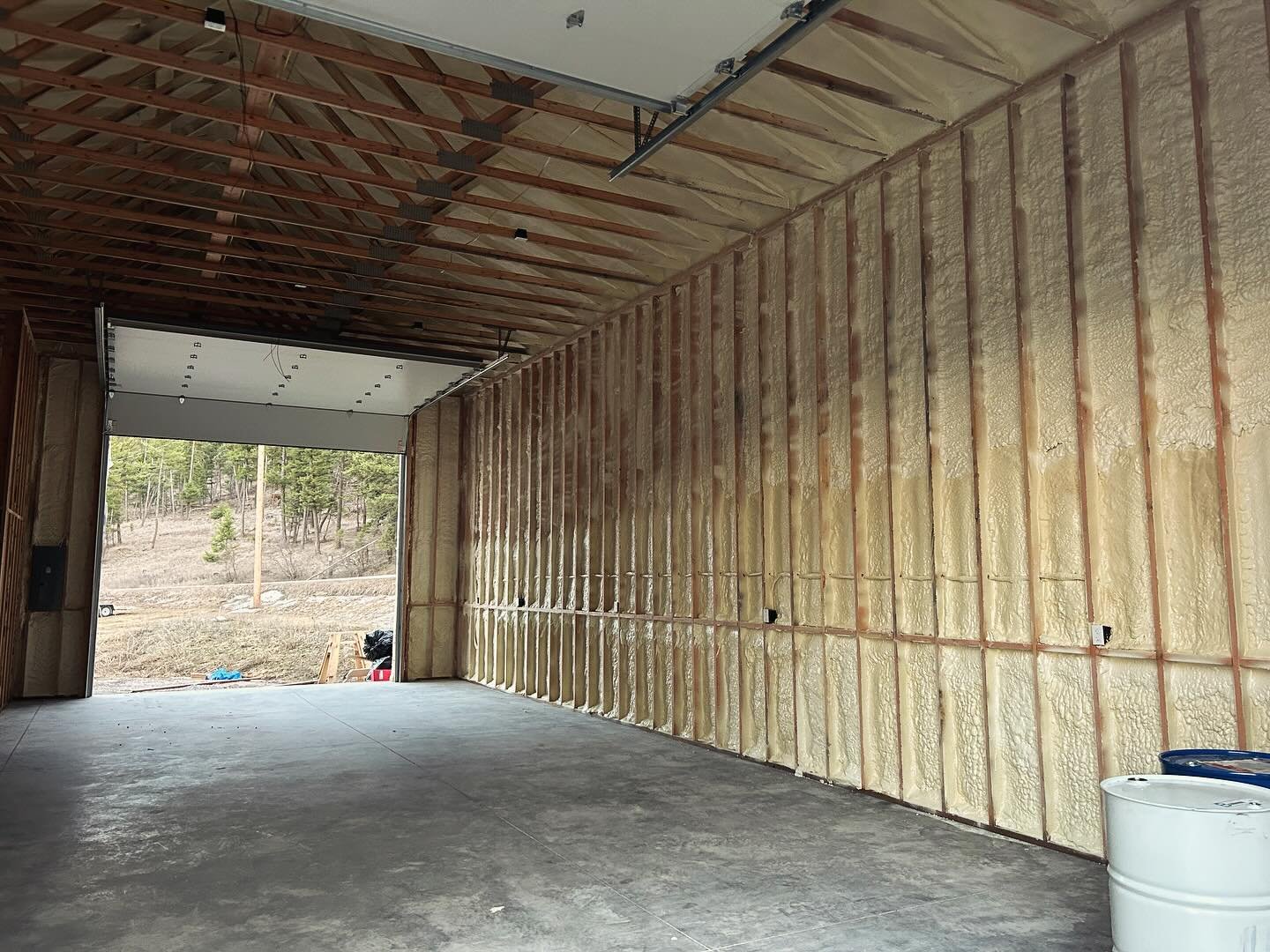 Base Camp Spray Foam in garage