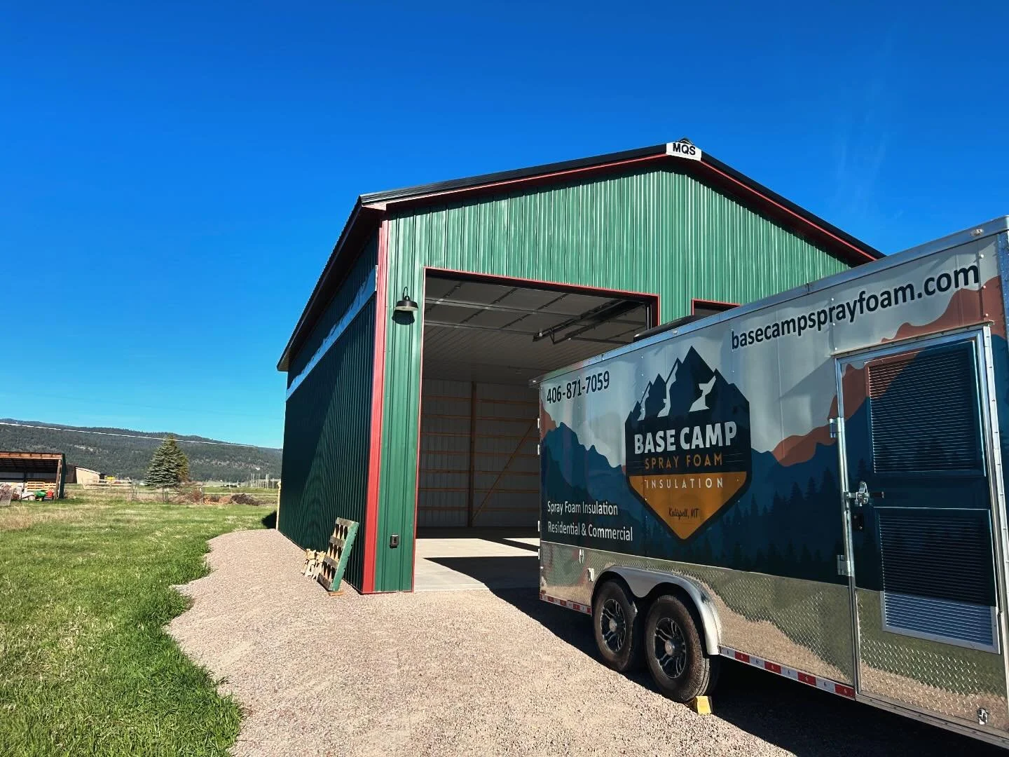 Base Camp Spray Foam trailer