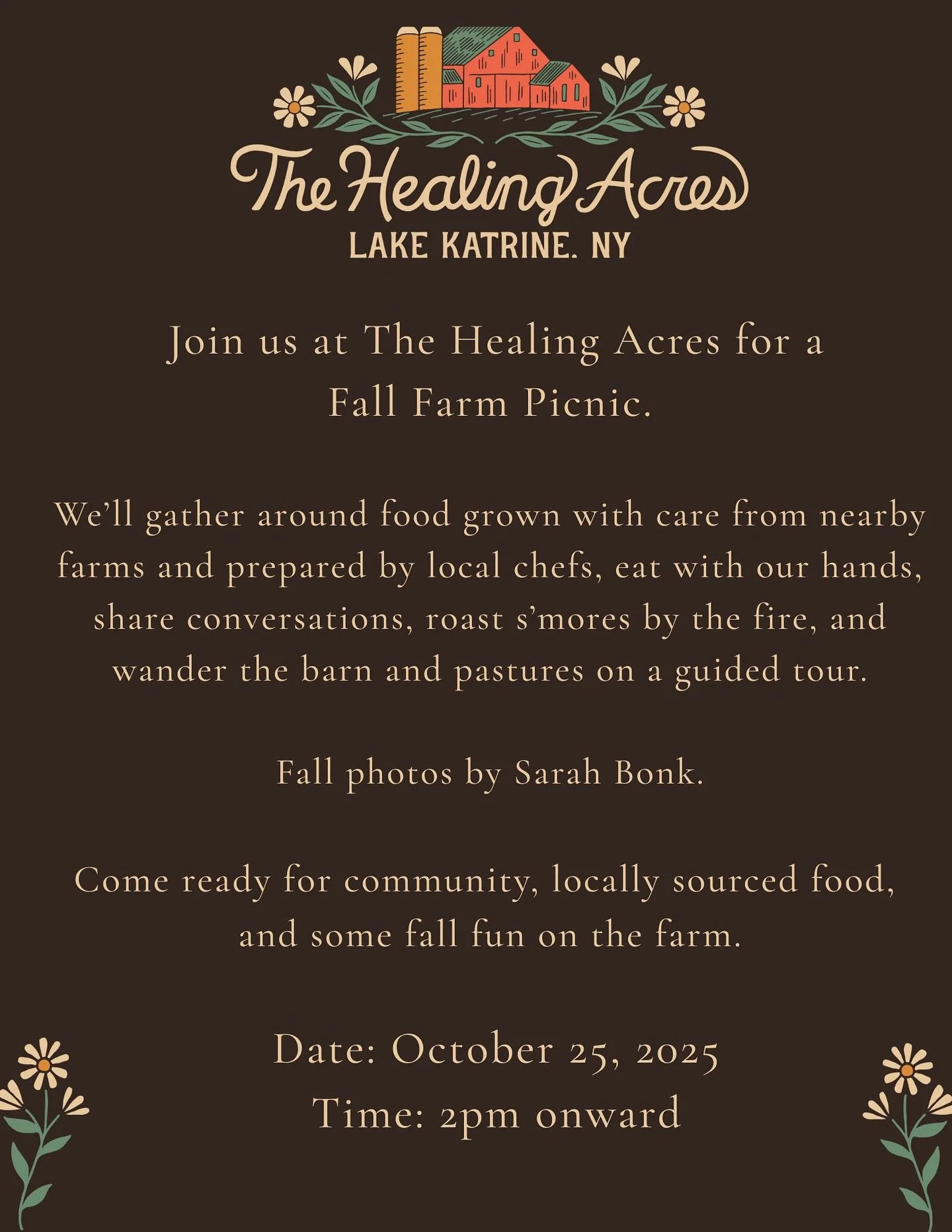 Oh won&rsquo;t you join us for a delightful picnic celebrating local agriculture at our farm. 

Indulge in locally-sourced ingredients, straight from the farm to your table highlighting the vibrant flavors of the Hudson Valley. 

Guest photographer S