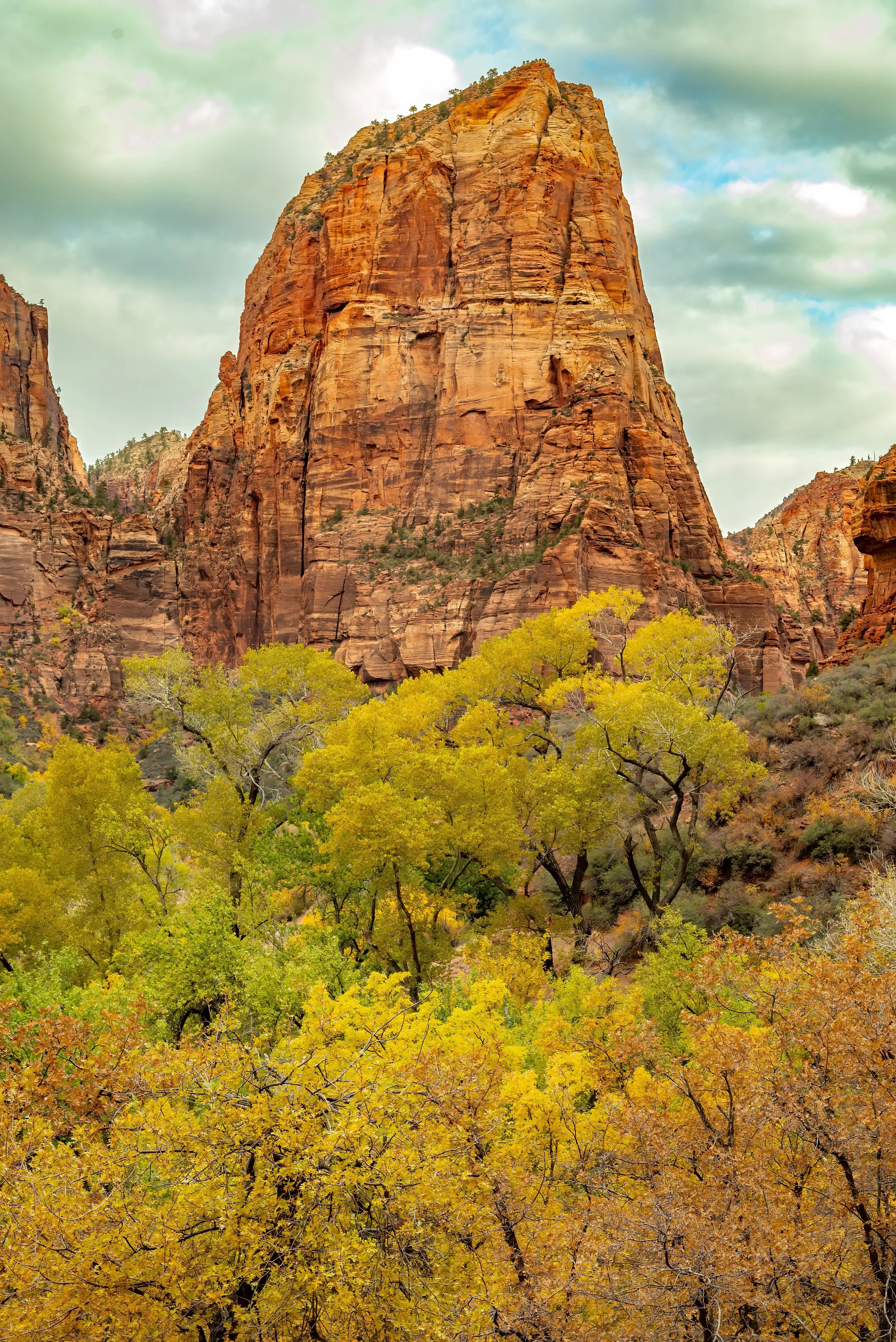 Angels Landing Pastel (vertical)