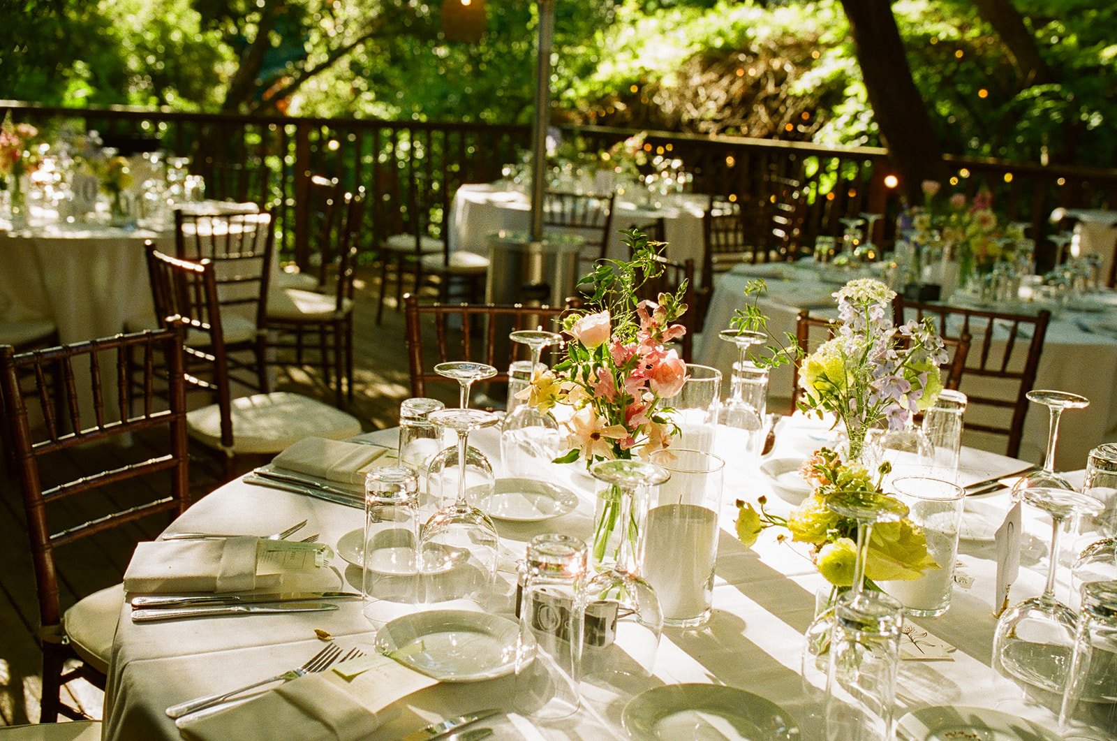 A wedding reception at Calamigos Ranch