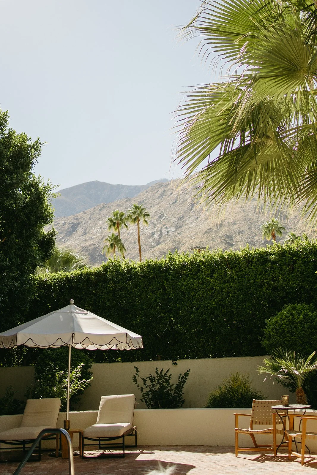 A corner by a pool at Villa Royale