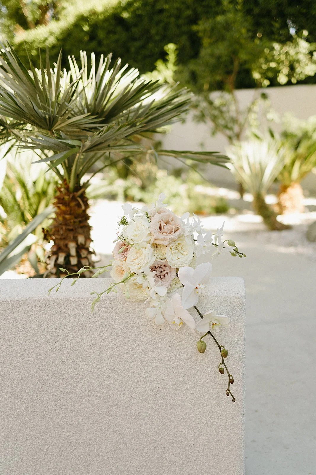 A wedding flat lay from a Palm Springs wedding