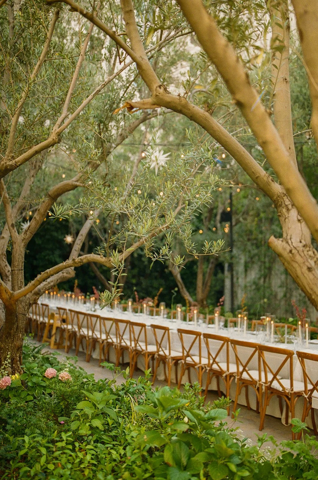 A wedding reception setup at Redbird