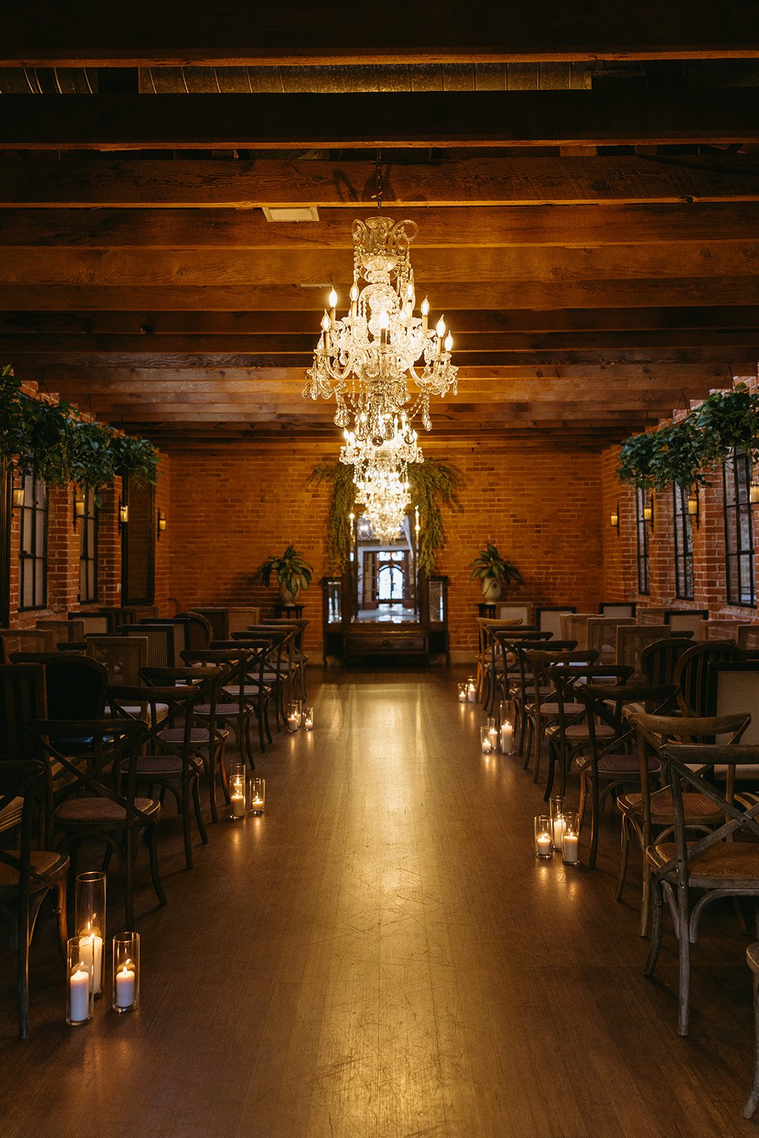 A wedding ceremony at the Carondelet House