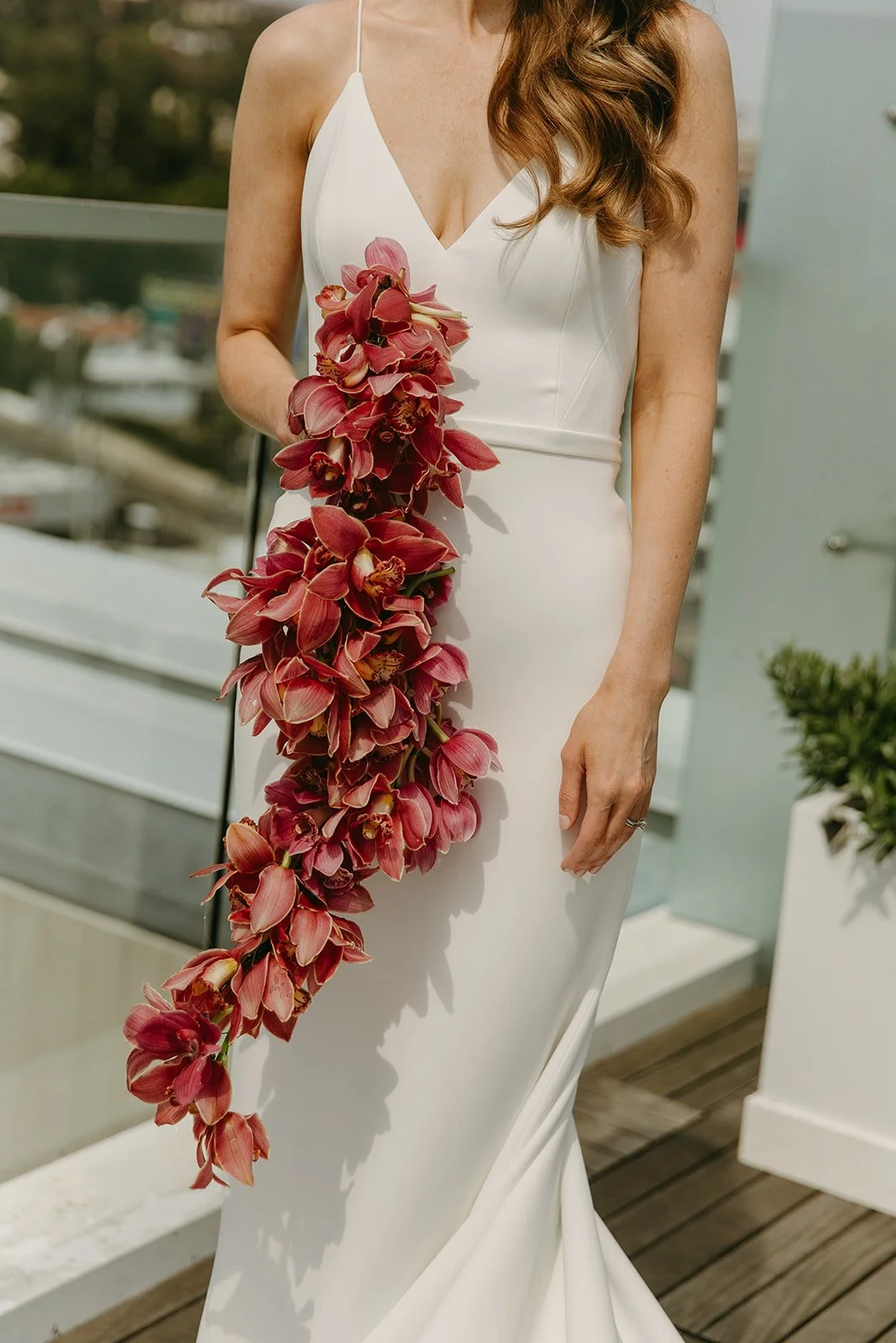 A bride's wedding bouquet from her west hollywood wedding