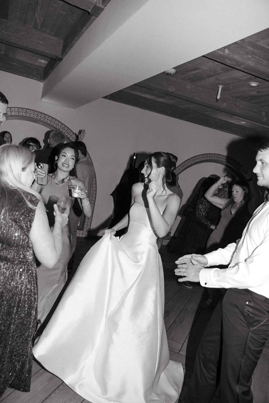 Candid wedding reception photos from a san clemente wedding