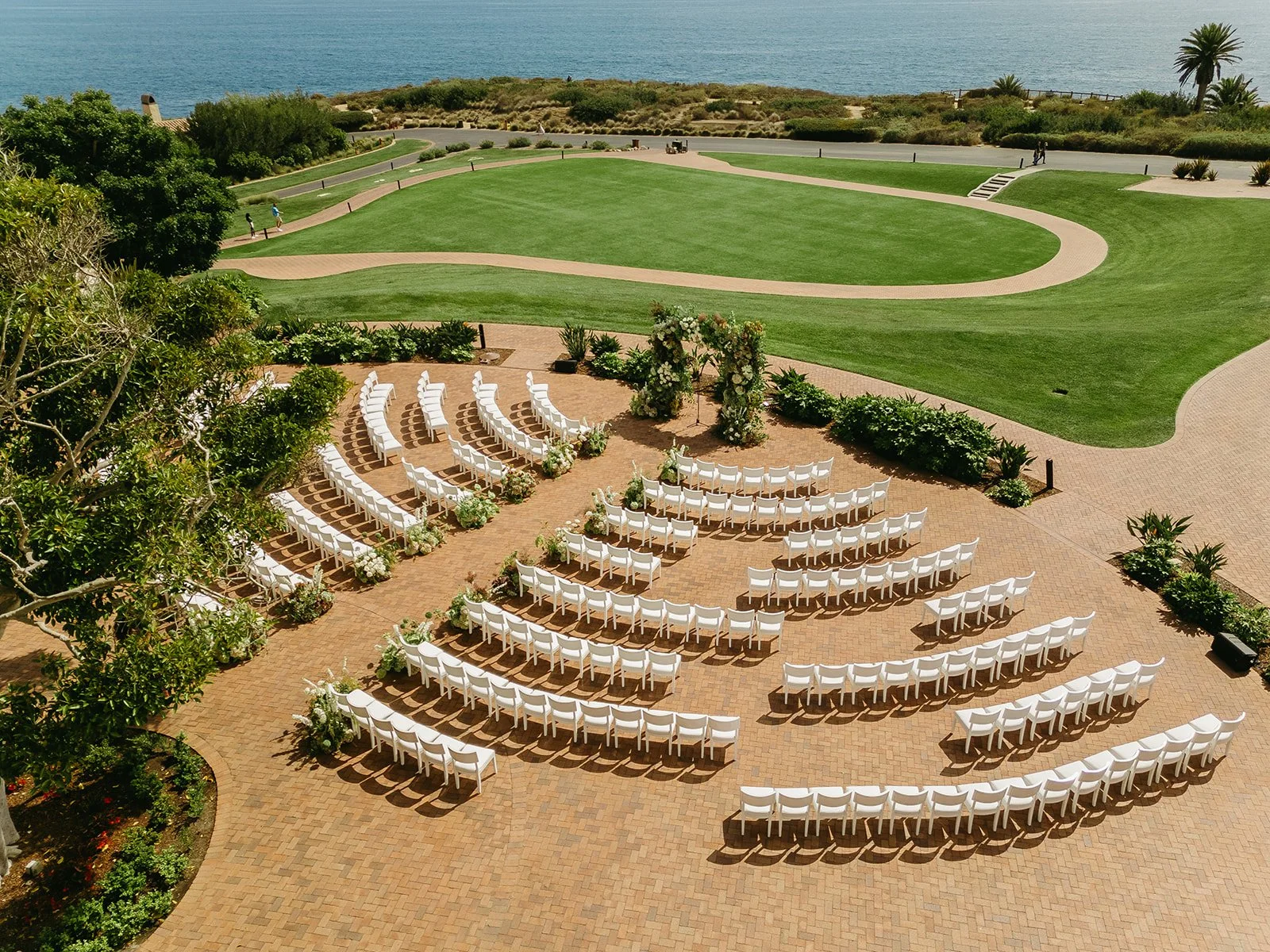 An aerial view of Terranea Resort