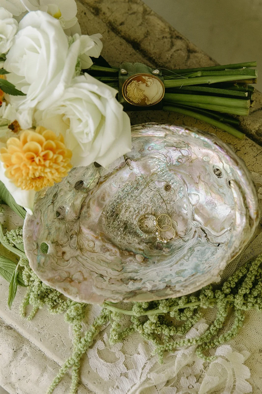 A wedding flat lay