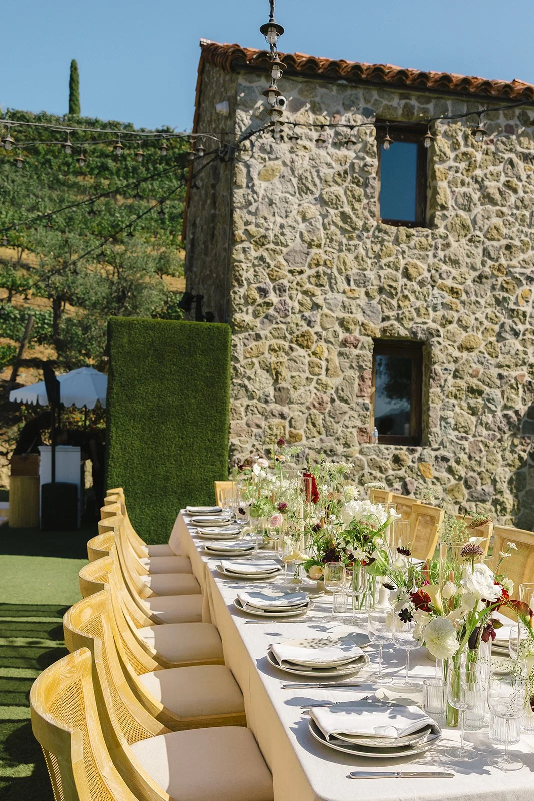 A view from Cielo Farms wedding venue