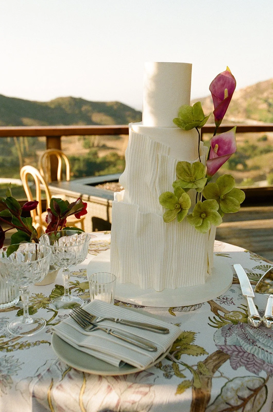 Wedding cake from a Cielo Farms wedding