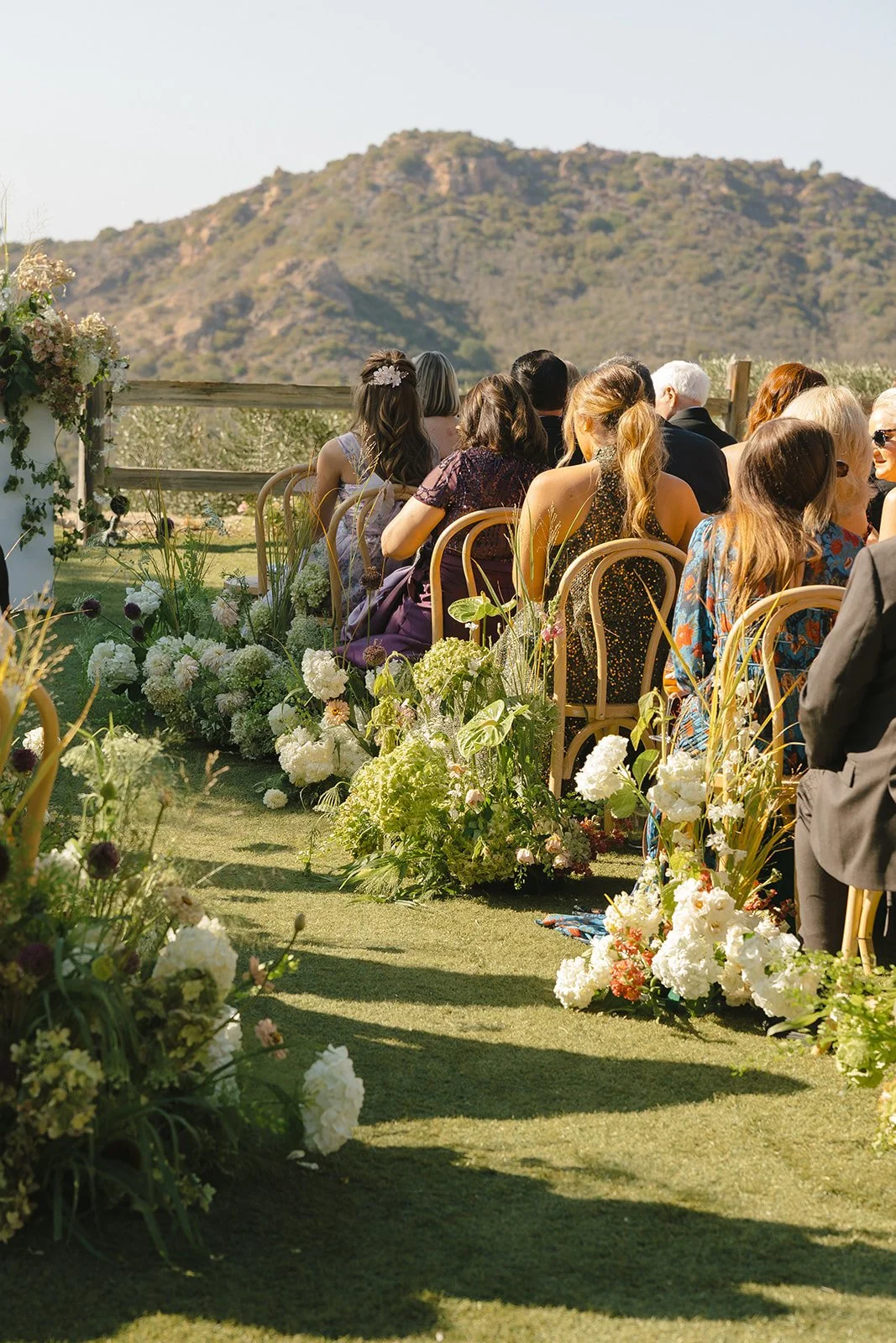 Wedding guests at a Cielo FArms wedding
