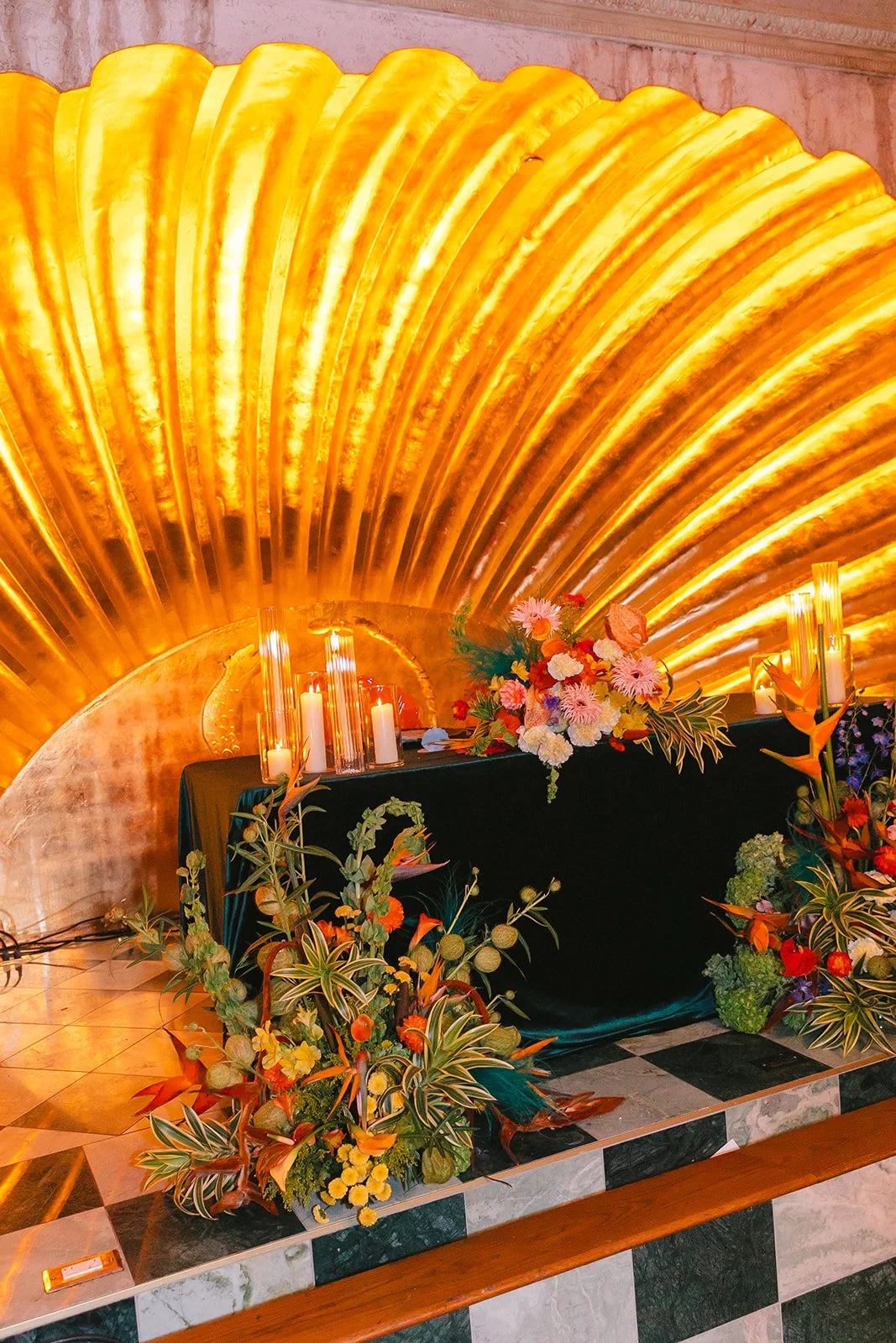 The inside of a Lafayette Hotel wedding
