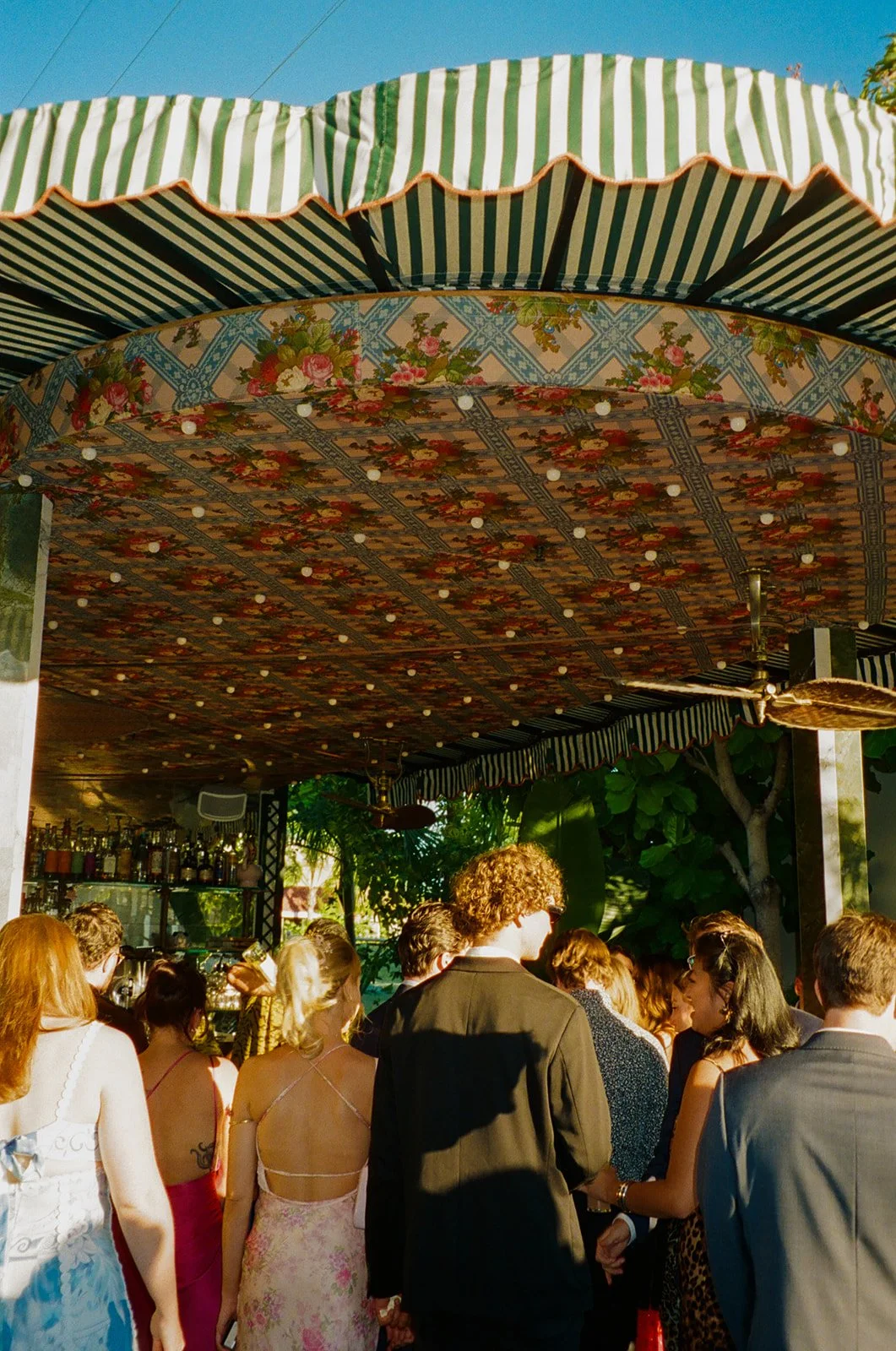 A poolside bar at the Lafayette Hotel