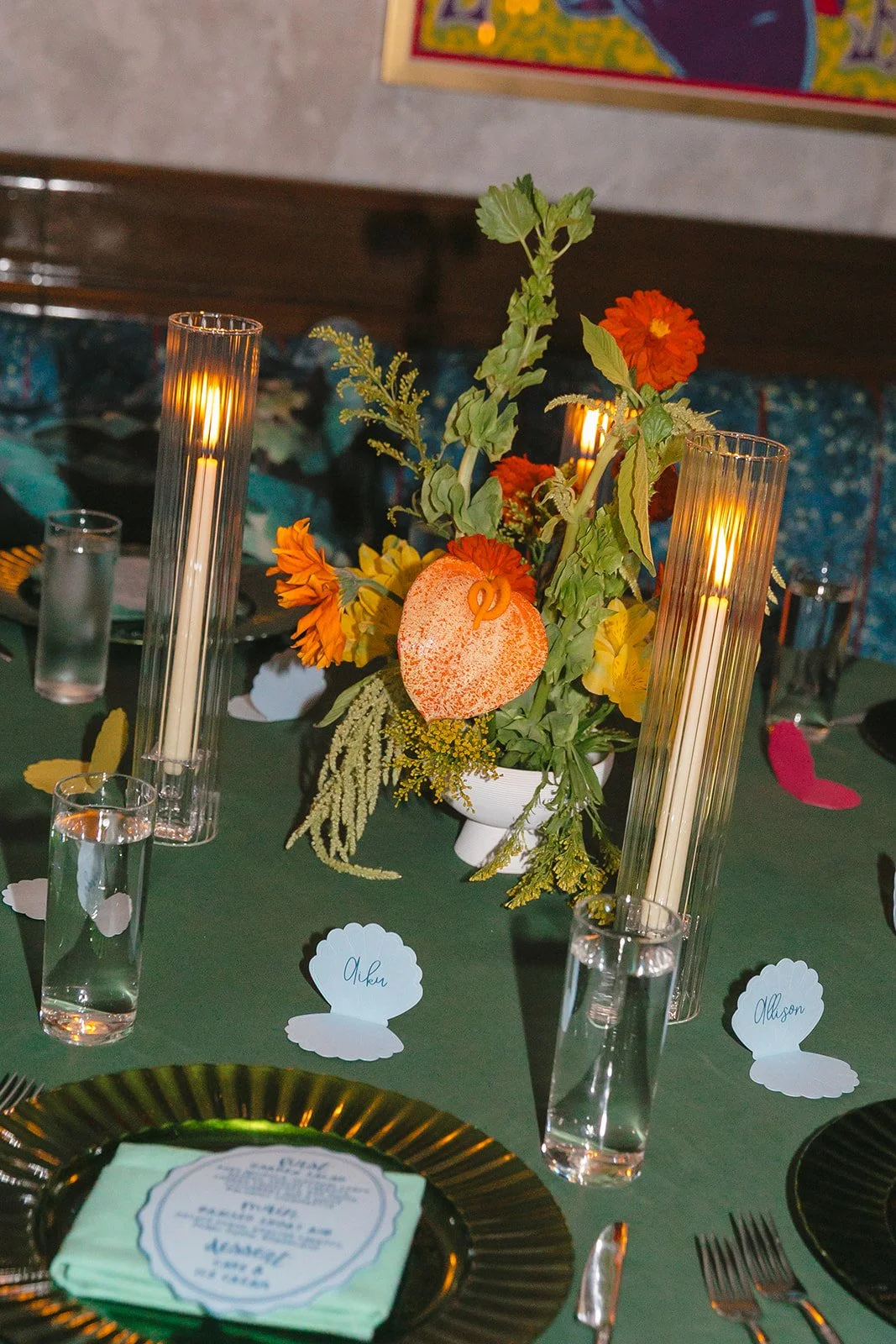 Maximalist Wedding design from a Lafayette Hotel wedding