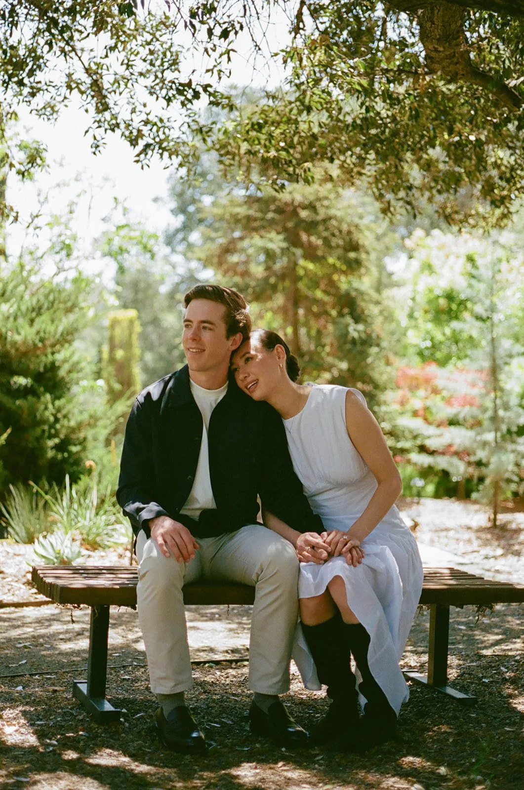 A couple taking San Luis engagement photos